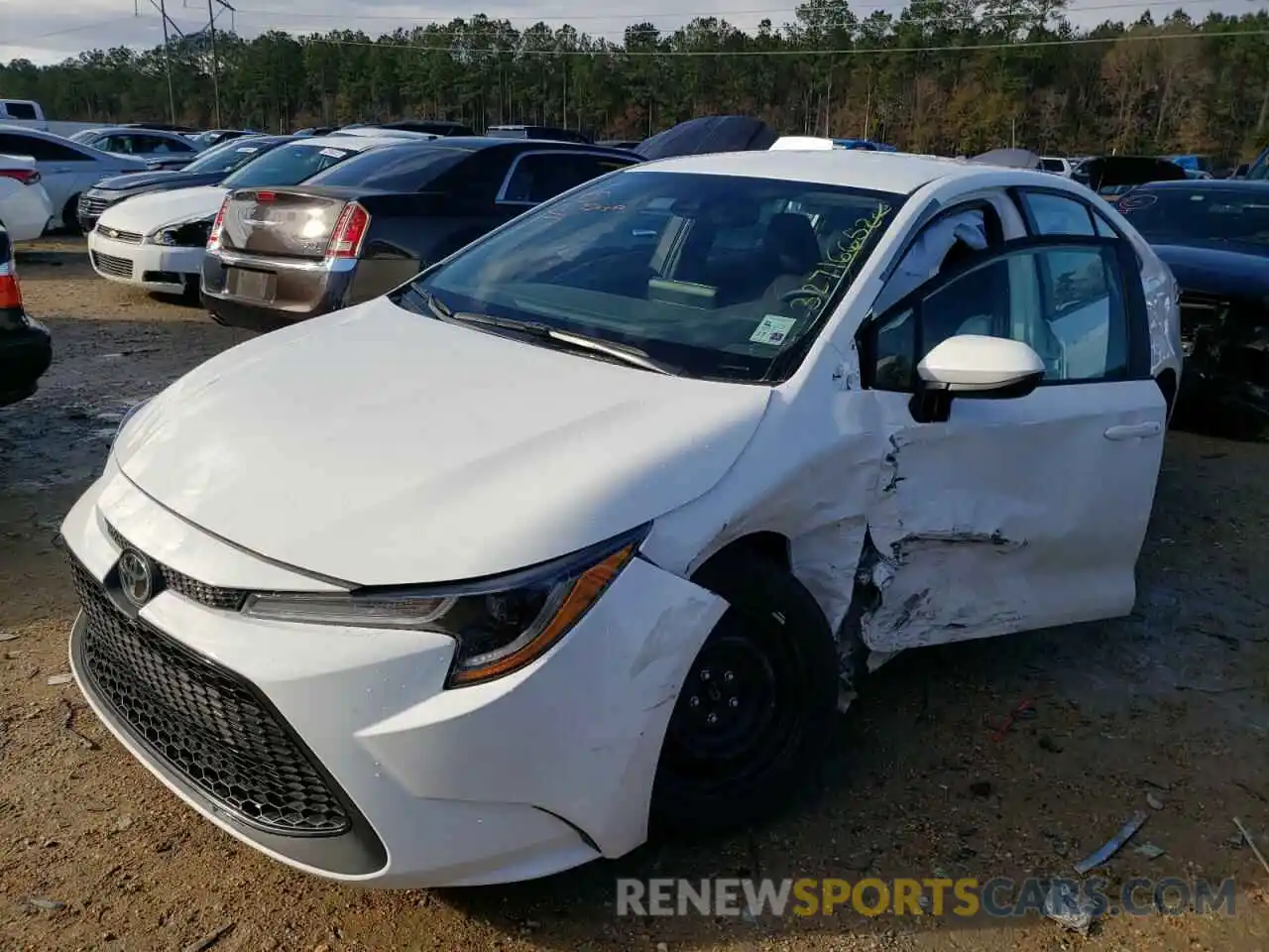 2 Photograph of a damaged car 5YFEPMAE4NP291246 TOYOTA COROLLA 2022