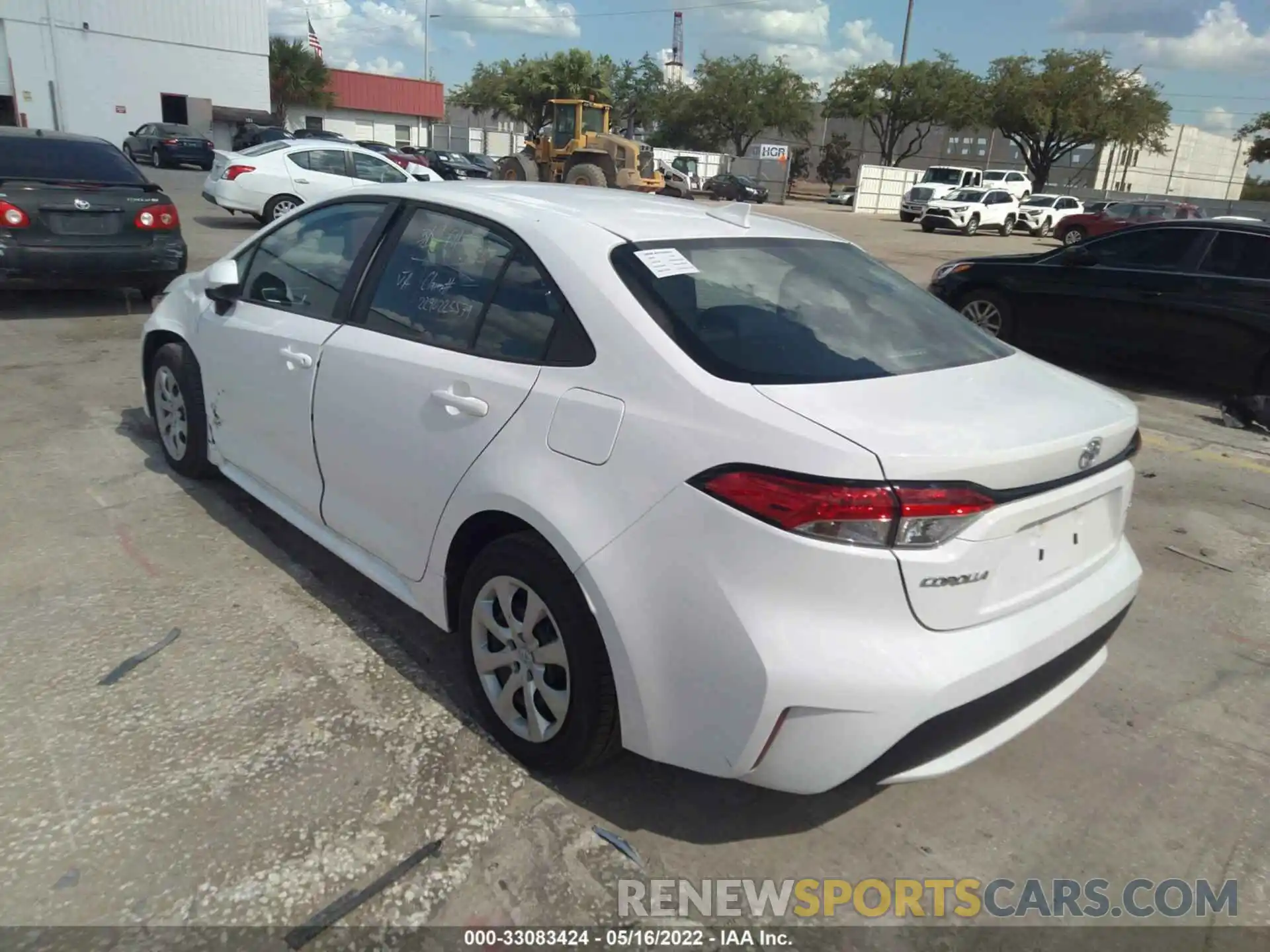 3 Photograph of a damaged car 5YFEPMAE4NP292168 TOYOTA COROLLA 2022