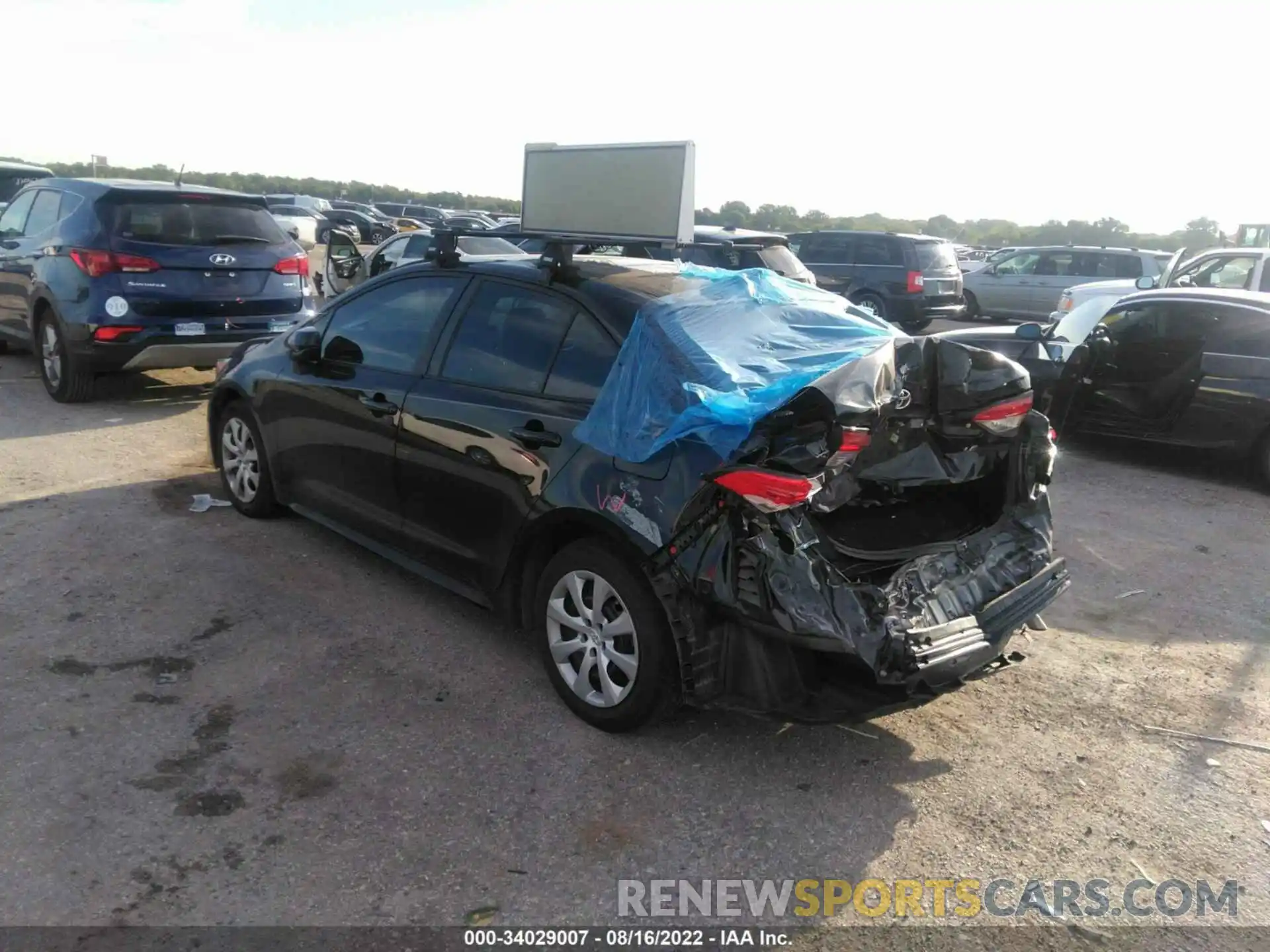 3 Photograph of a damaged car 5YFEPMAE4NP294891 TOYOTA COROLLA 2022