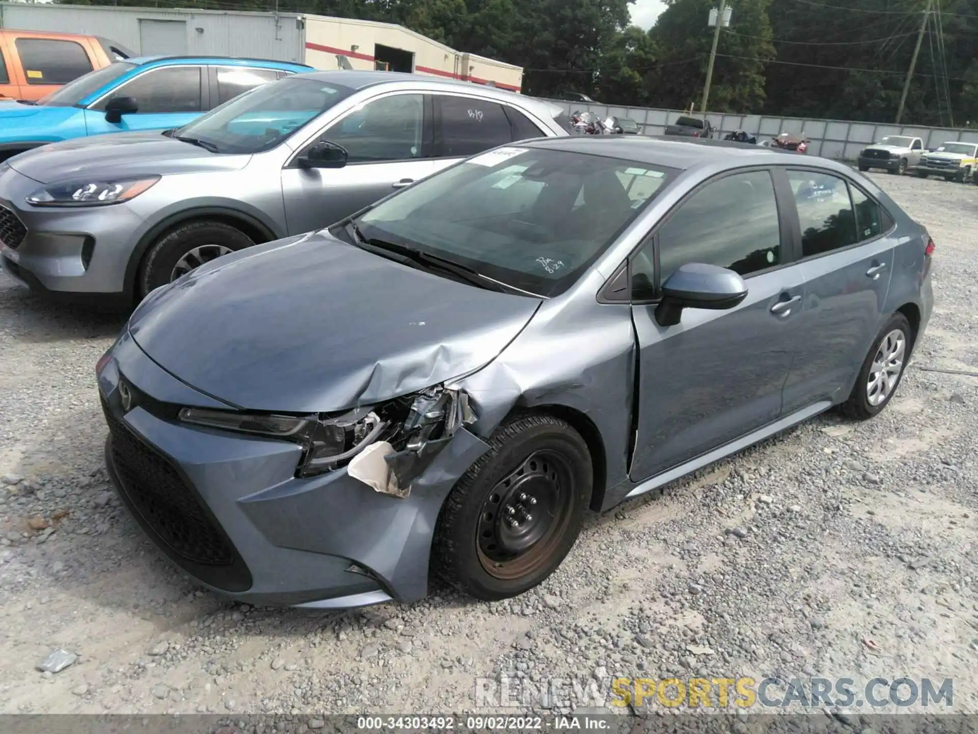 2 Photograph of a damaged car 5YFEPMAE4NP295152 TOYOTA COROLLA 2022