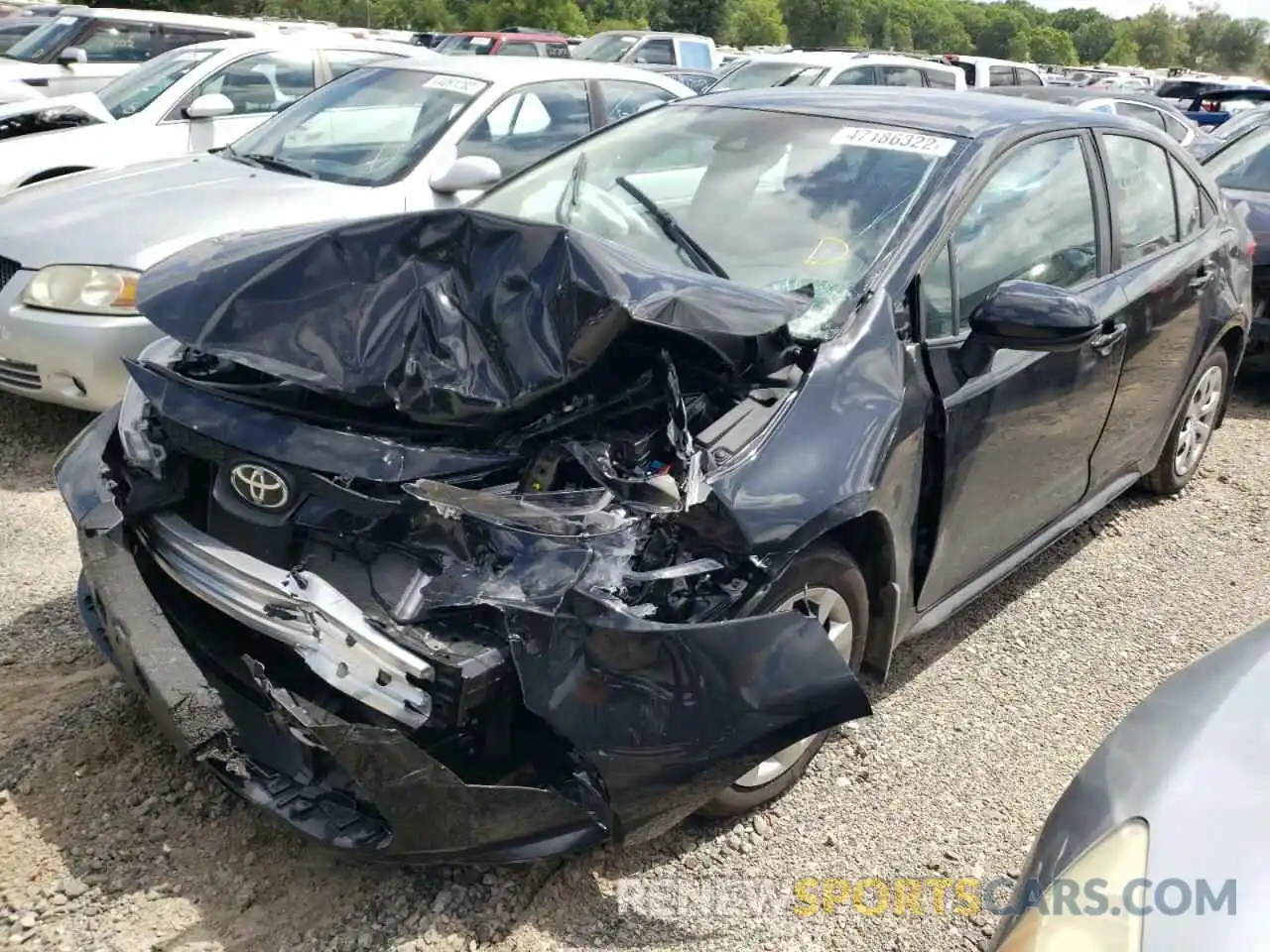 2 Photograph of a damaged car 5YFEPMAE4NP301323 TOYOTA COROLLA 2022