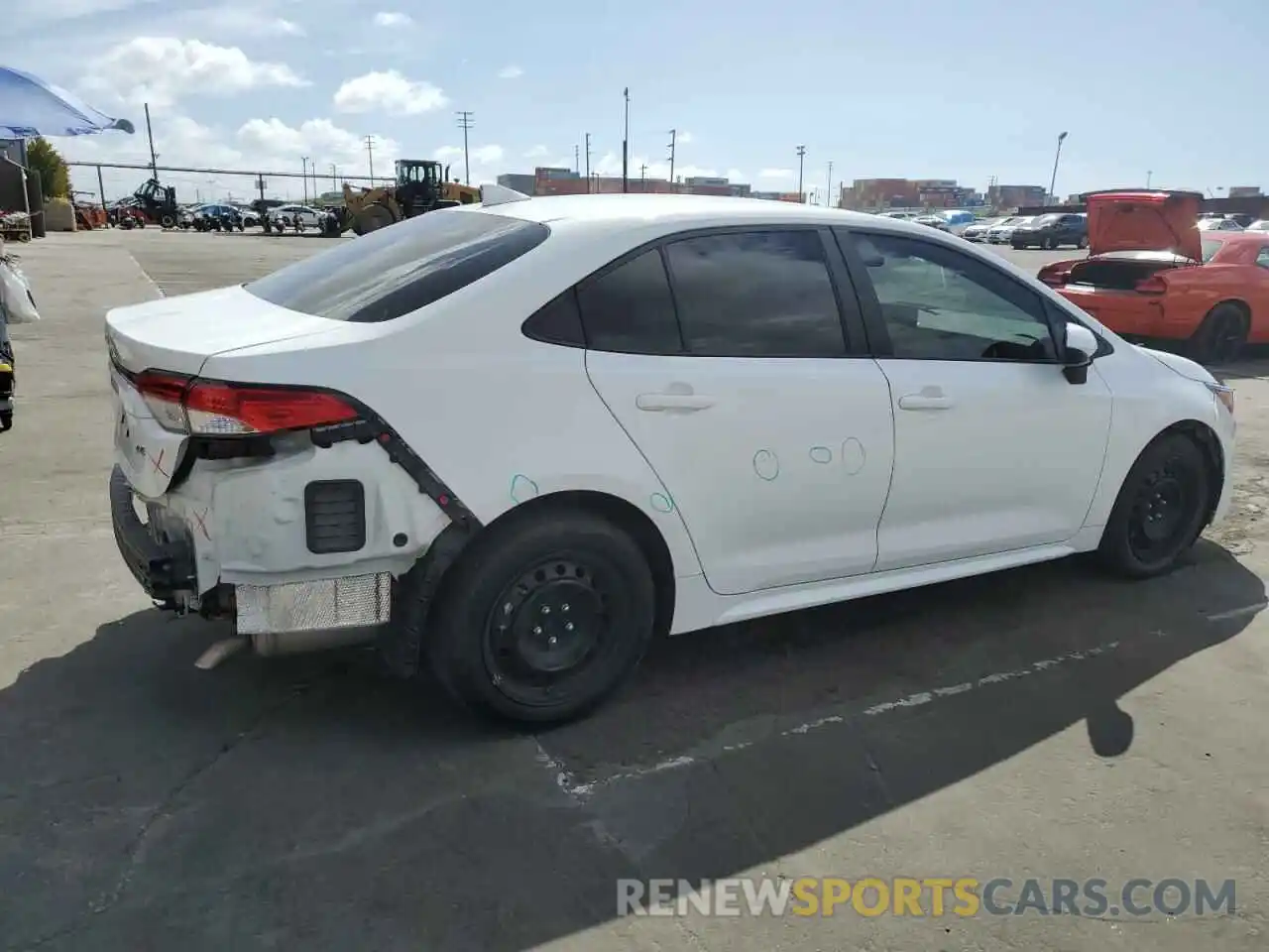 3 Photograph of a damaged car 5YFEPMAE4NP302388 TOYOTA COROLLA 2022