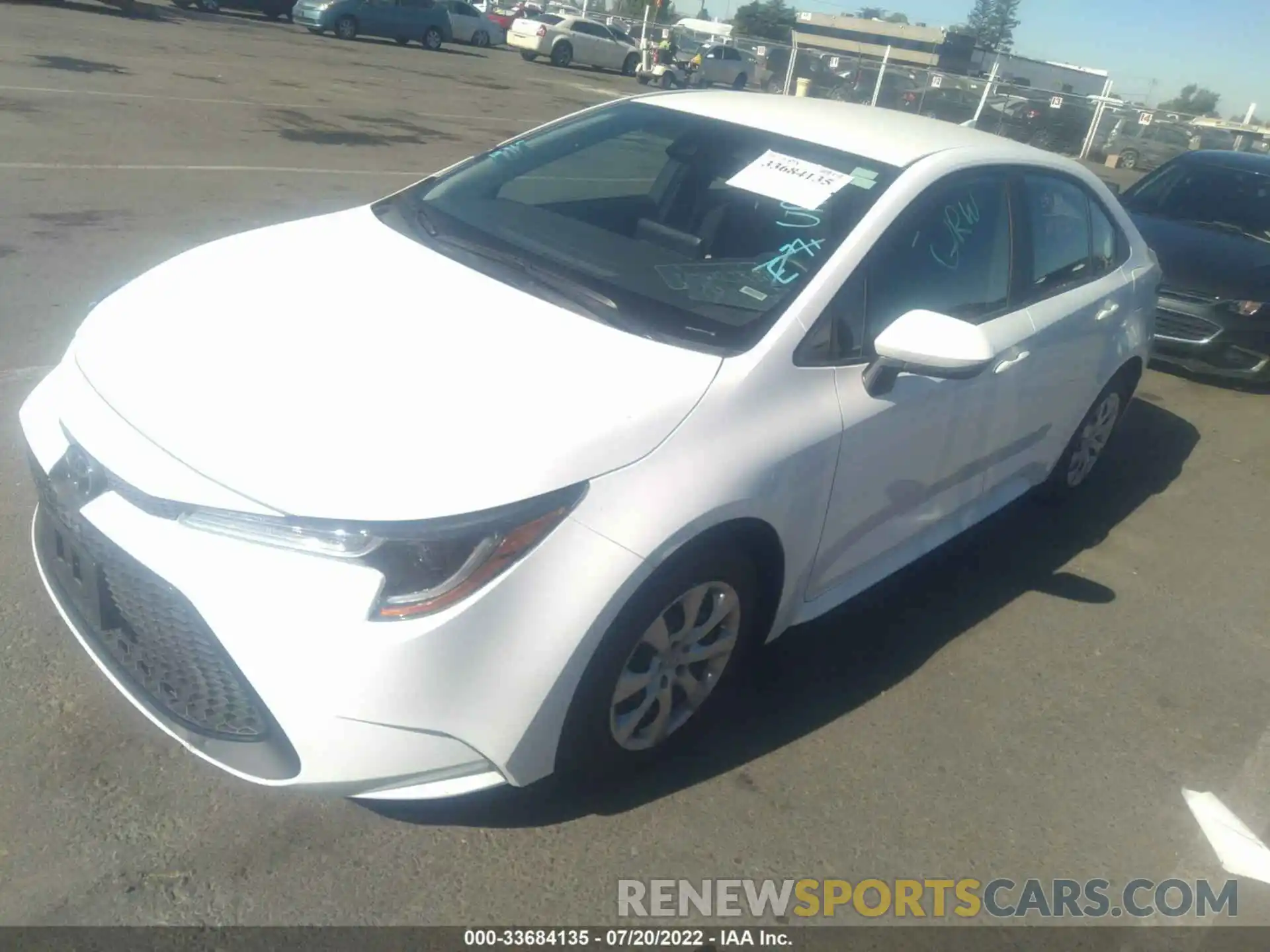 2 Photograph of a damaged car 5YFEPMAE4NP303122 TOYOTA COROLLA 2022