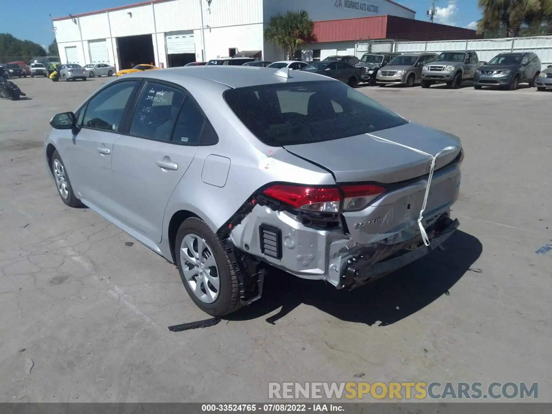 3 Photograph of a damaged car 5YFEPMAE4NP308157 TOYOTA COROLLA 2022