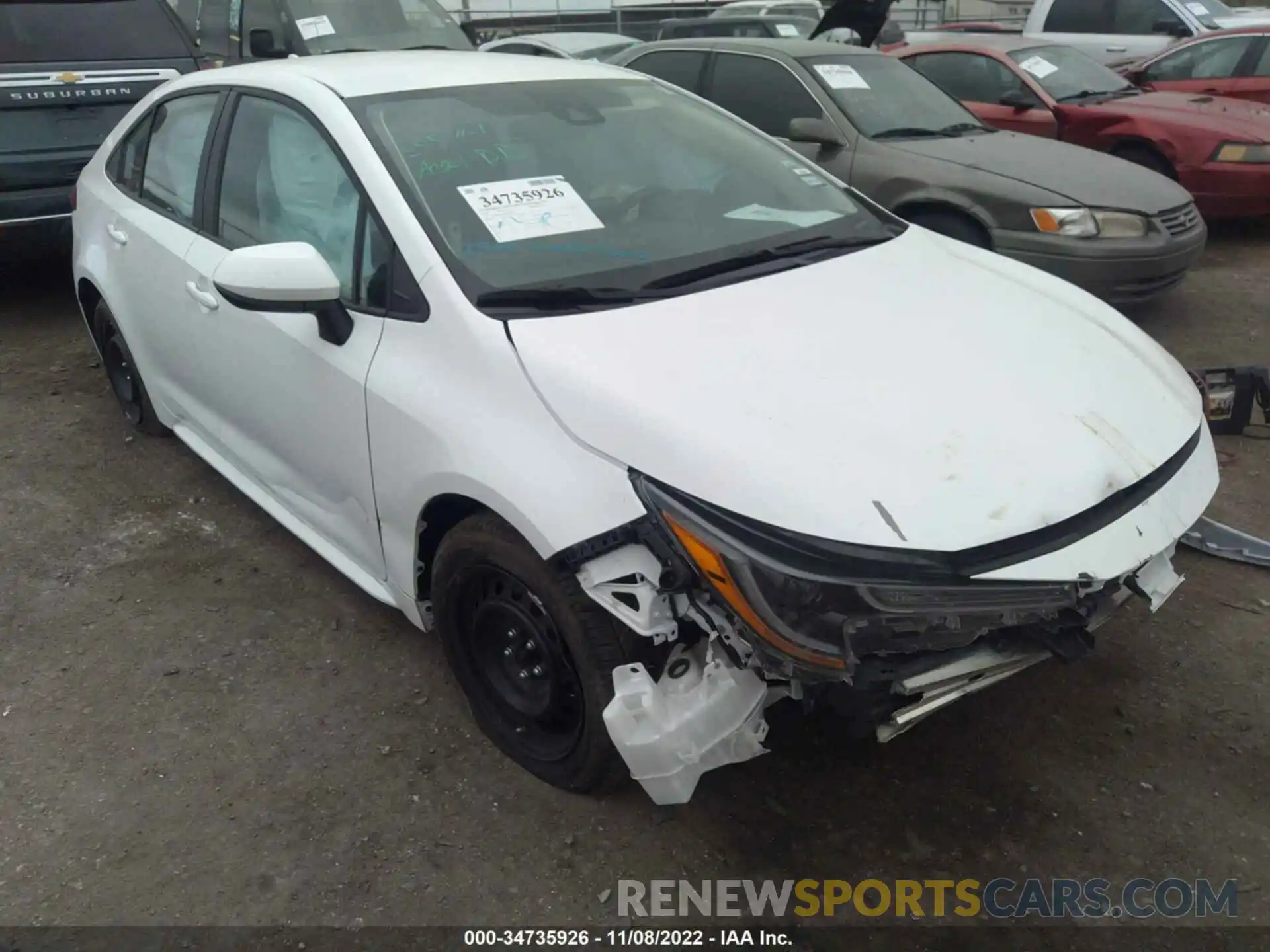 1 Photograph of a damaged car 5YFEPMAE4NP325749 TOYOTA COROLLA 2022