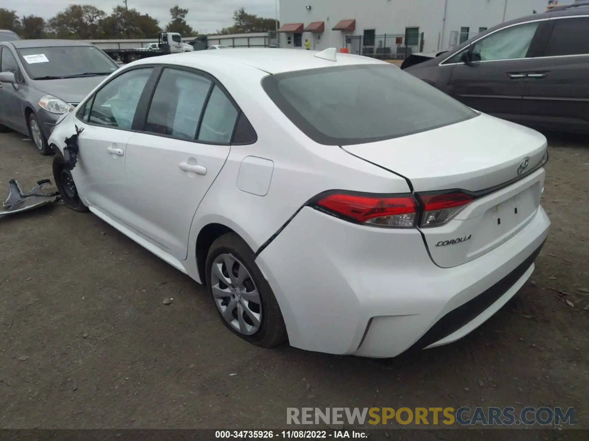 3 Photograph of a damaged car 5YFEPMAE4NP325749 TOYOTA COROLLA 2022