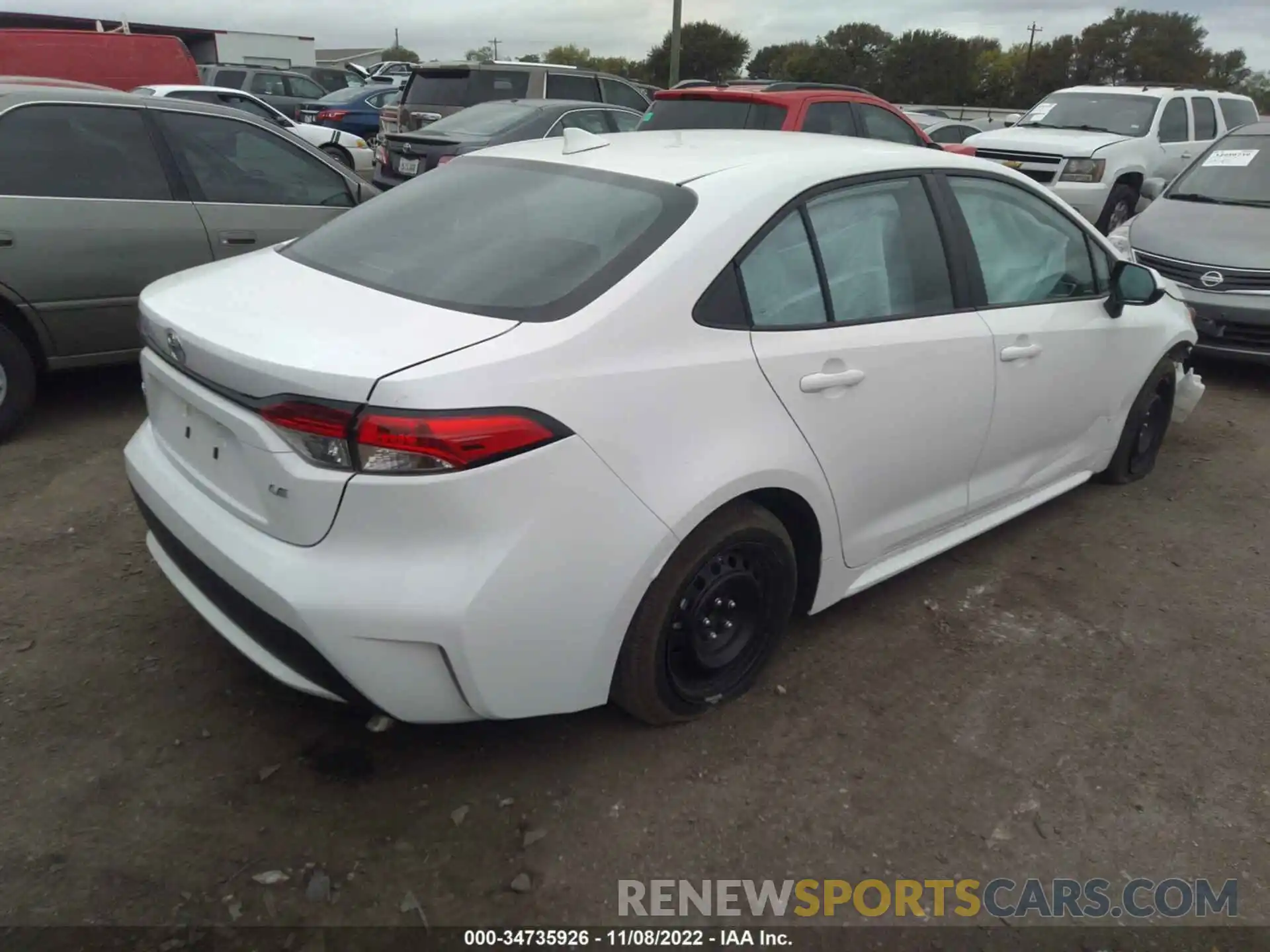 4 Photograph of a damaged car 5YFEPMAE4NP325749 TOYOTA COROLLA 2022