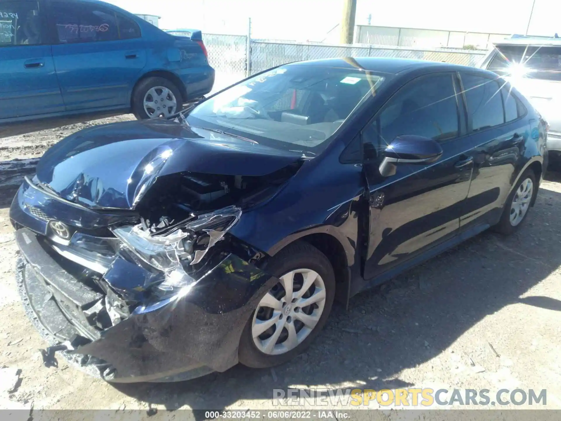 2 Photograph of a damaged car 5YFEPMAE4NP328621 TOYOTA COROLLA 2022