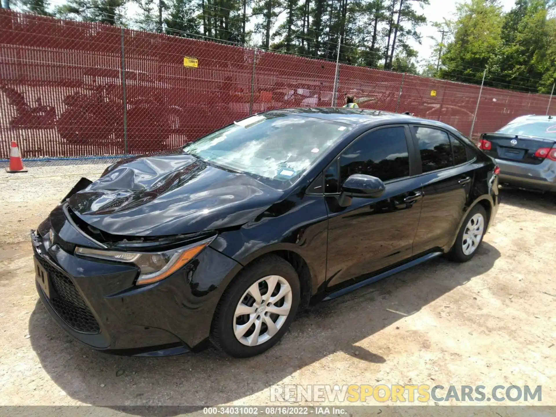 2 Photograph of a damaged car 5YFEPMAE4NP345421 TOYOTA COROLLA 2022