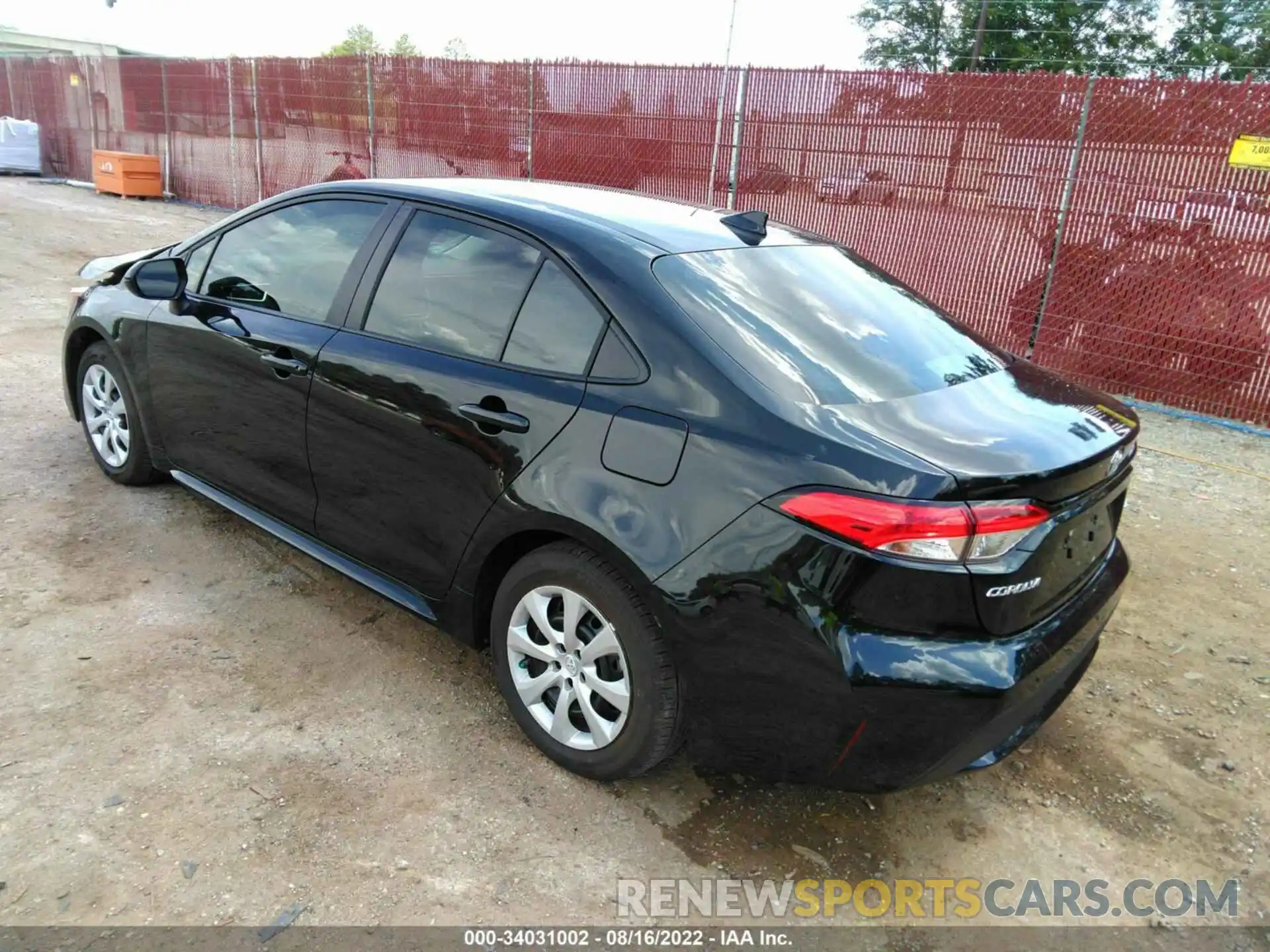 3 Photograph of a damaged car 5YFEPMAE4NP345421 TOYOTA COROLLA 2022