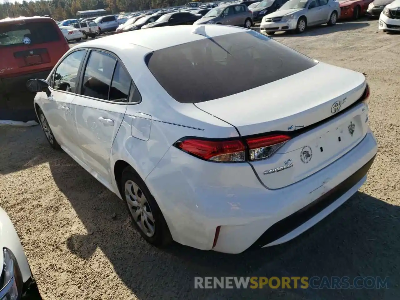 3 Photograph of a damaged car 5YFEPMAE5NP271541 TOYOTA COROLLA 2022