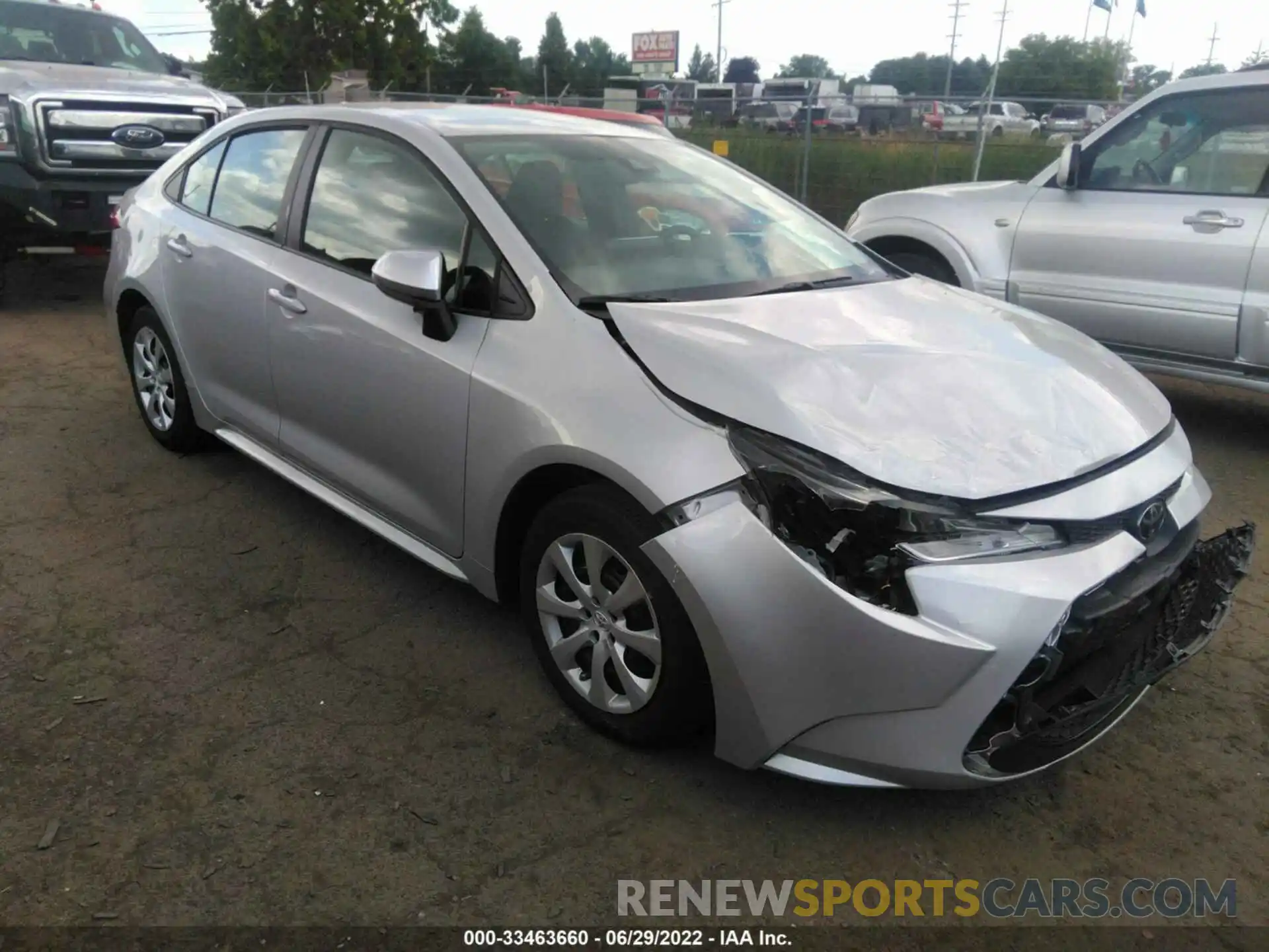 1 Photograph of a damaged car 5YFEPMAE5NP271751 TOYOTA COROLLA 2022