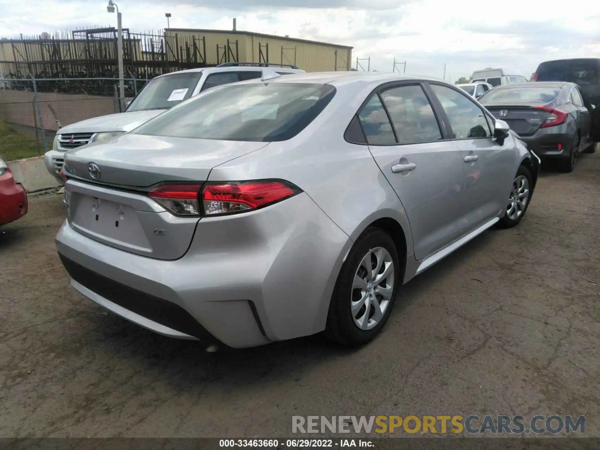 4 Photograph of a damaged car 5YFEPMAE5NP271751 TOYOTA COROLLA 2022