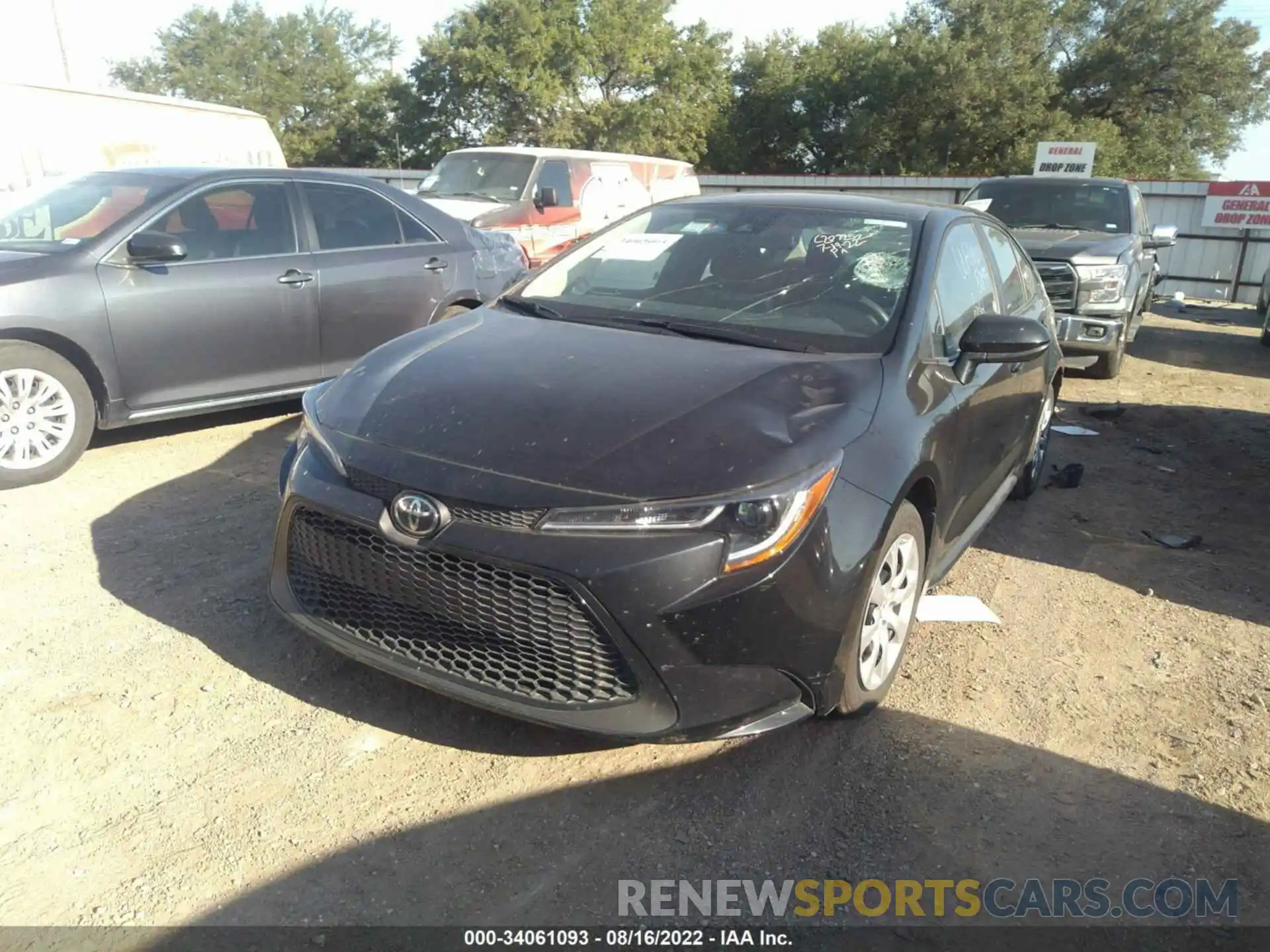 2 Photograph of a damaged car 5YFEPMAE5NP275430 TOYOTA COROLLA 2022