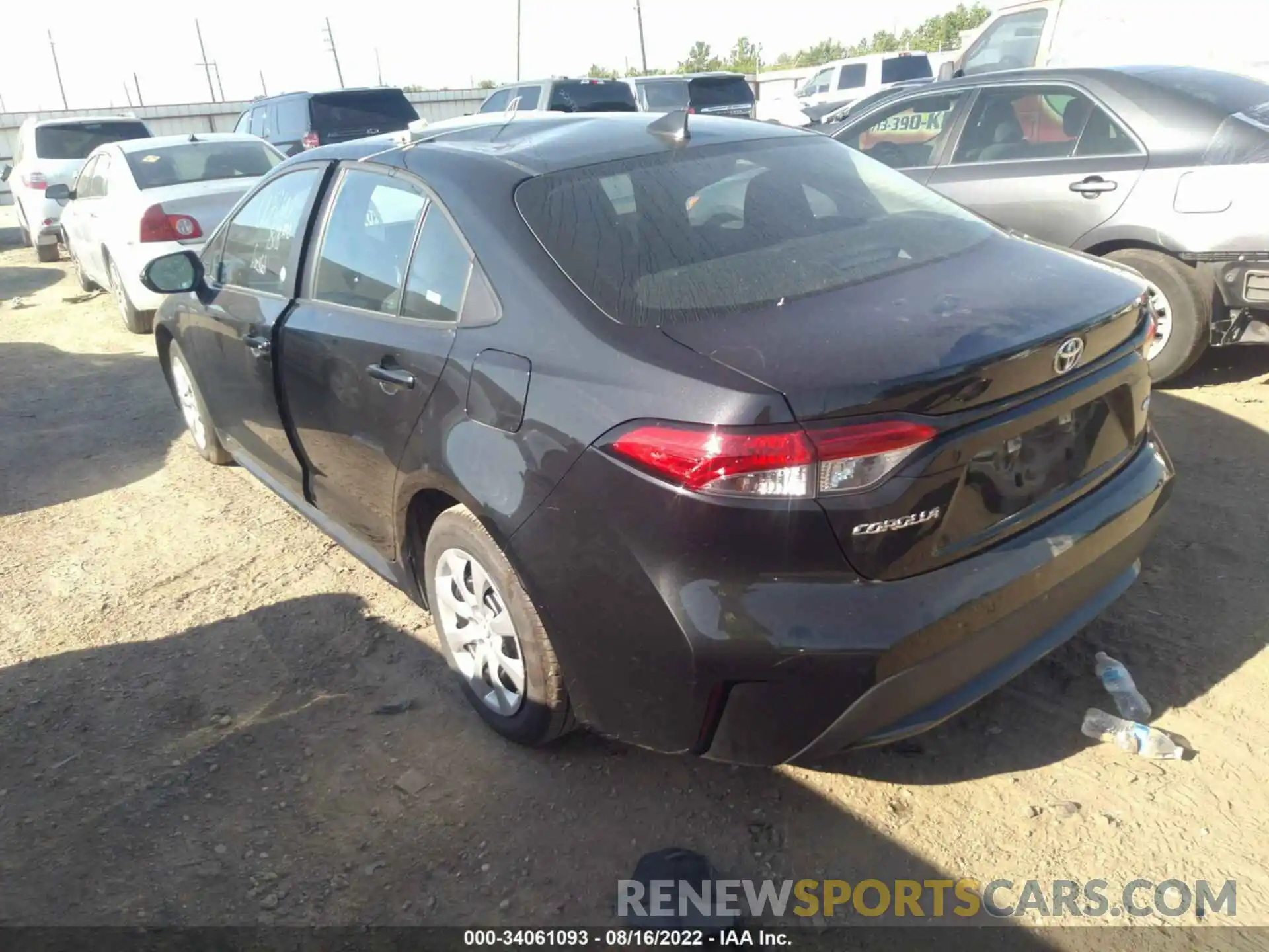 3 Photograph of a damaged car 5YFEPMAE5NP275430 TOYOTA COROLLA 2022