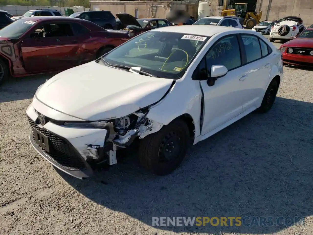 2 Photograph of a damaged car 5YFEPMAE5NP284547 TOYOTA COROLLA 2022