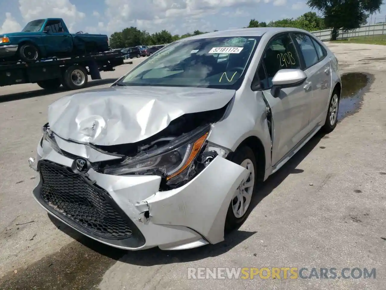 2 Photograph of a damaged car 5YFEPMAE5NP289859 TOYOTA COROLLA 2022