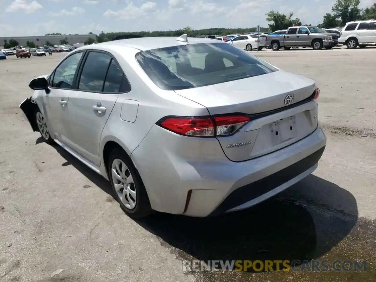 3 Photograph of a damaged car 5YFEPMAE5NP289859 TOYOTA COROLLA 2022