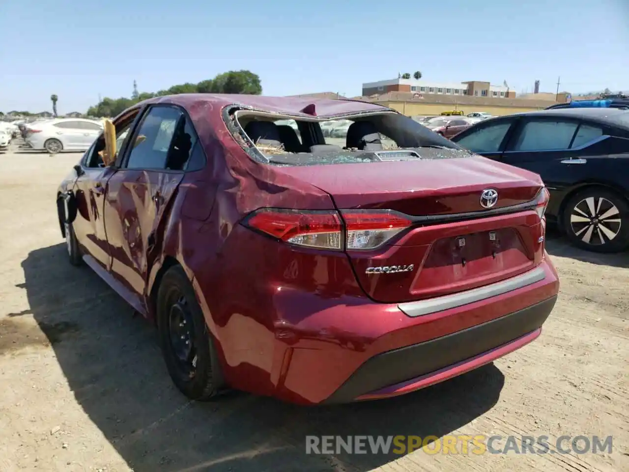 3 Photograph of a damaged car 5YFEPMAE5NP292535 TOYOTA COROLLA 2022