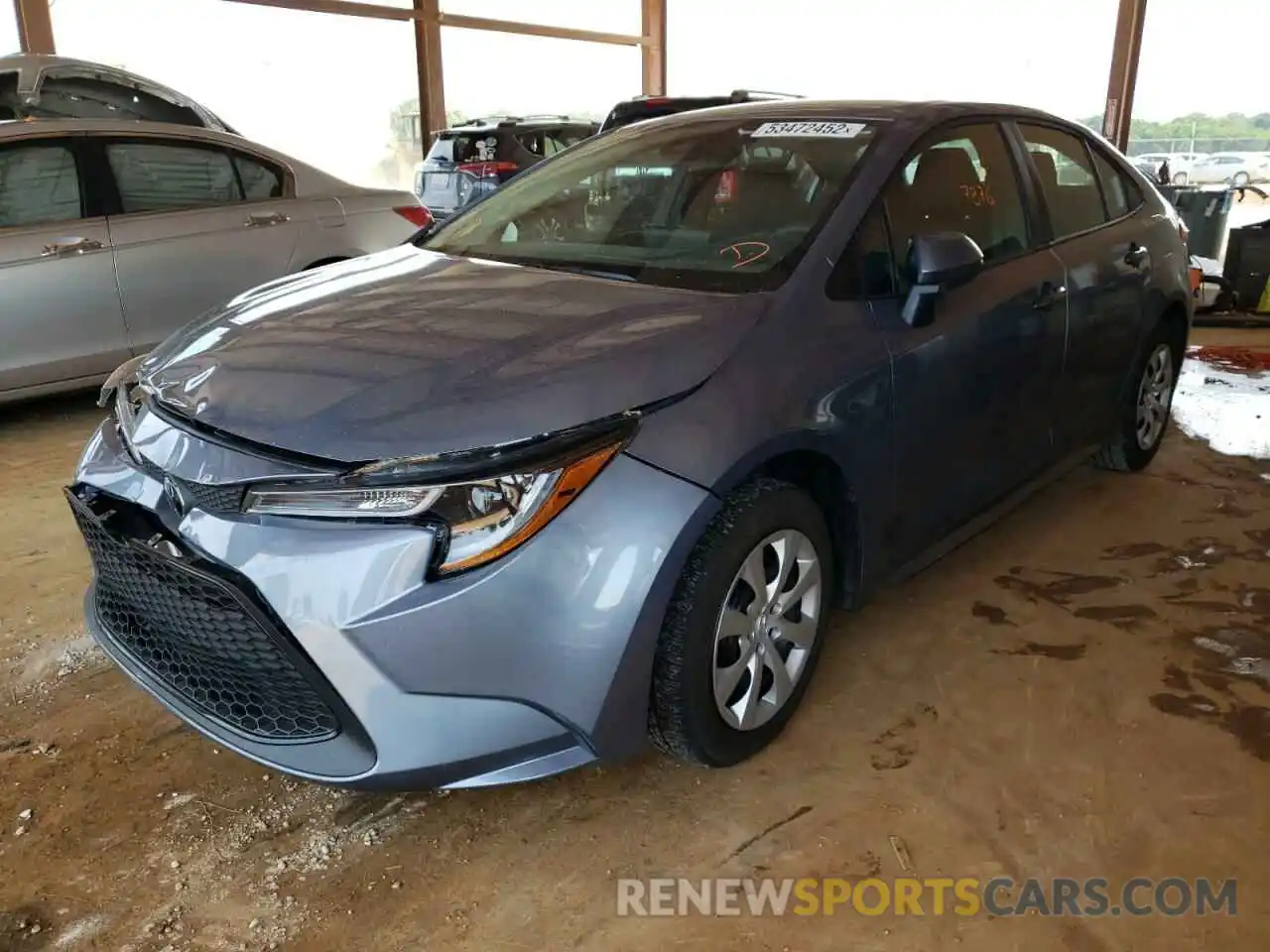 2 Photograph of a damaged car 5YFEPMAE5NP294723 TOYOTA COROLLA 2022