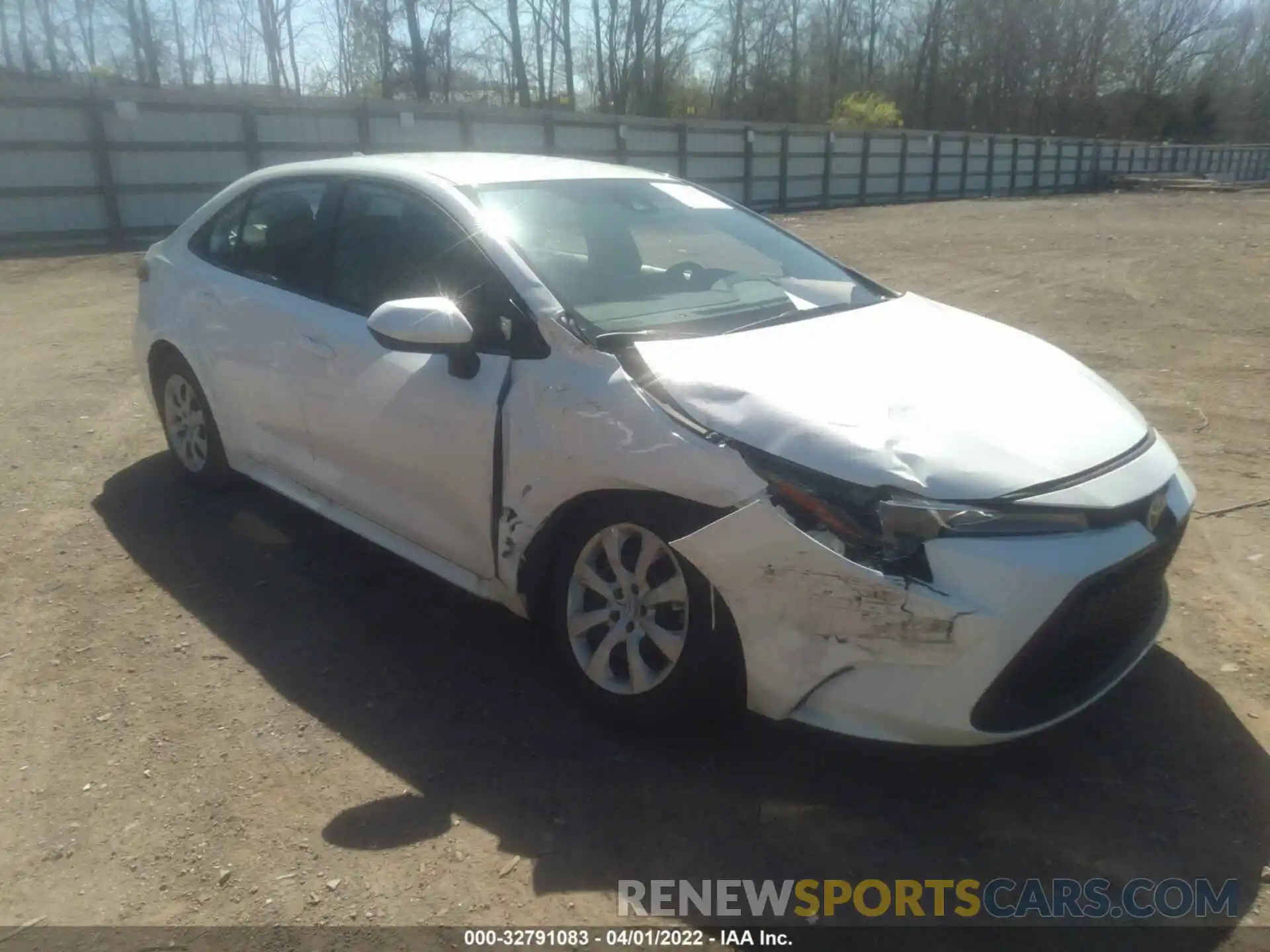 1 Photograph of a damaged car 5YFEPMAE5NP295239 TOYOTA COROLLA 2022