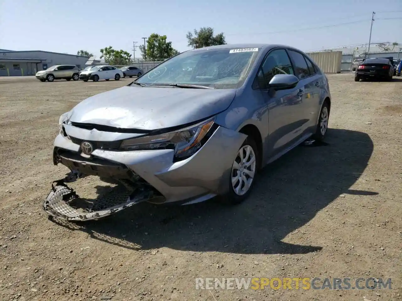 2 Photograph of a damaged car 5YFEPMAE5NP298030 TOYOTA COROLLA 2022