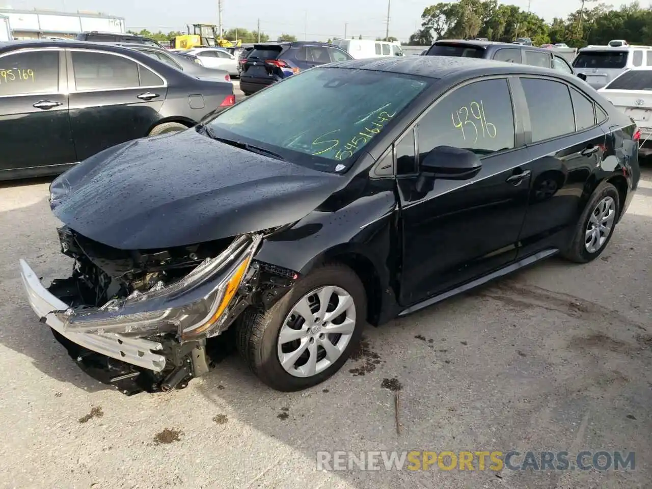 2 Photograph of a damaged car 5YFEPMAE5NP304554 TOYOTA COROLLA 2022