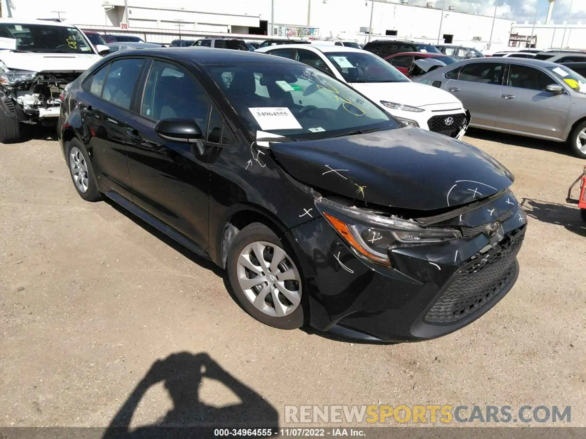 1 Photograph of a damaged car 5YFEPMAE5NP305316 TOYOTA COROLLA 2022