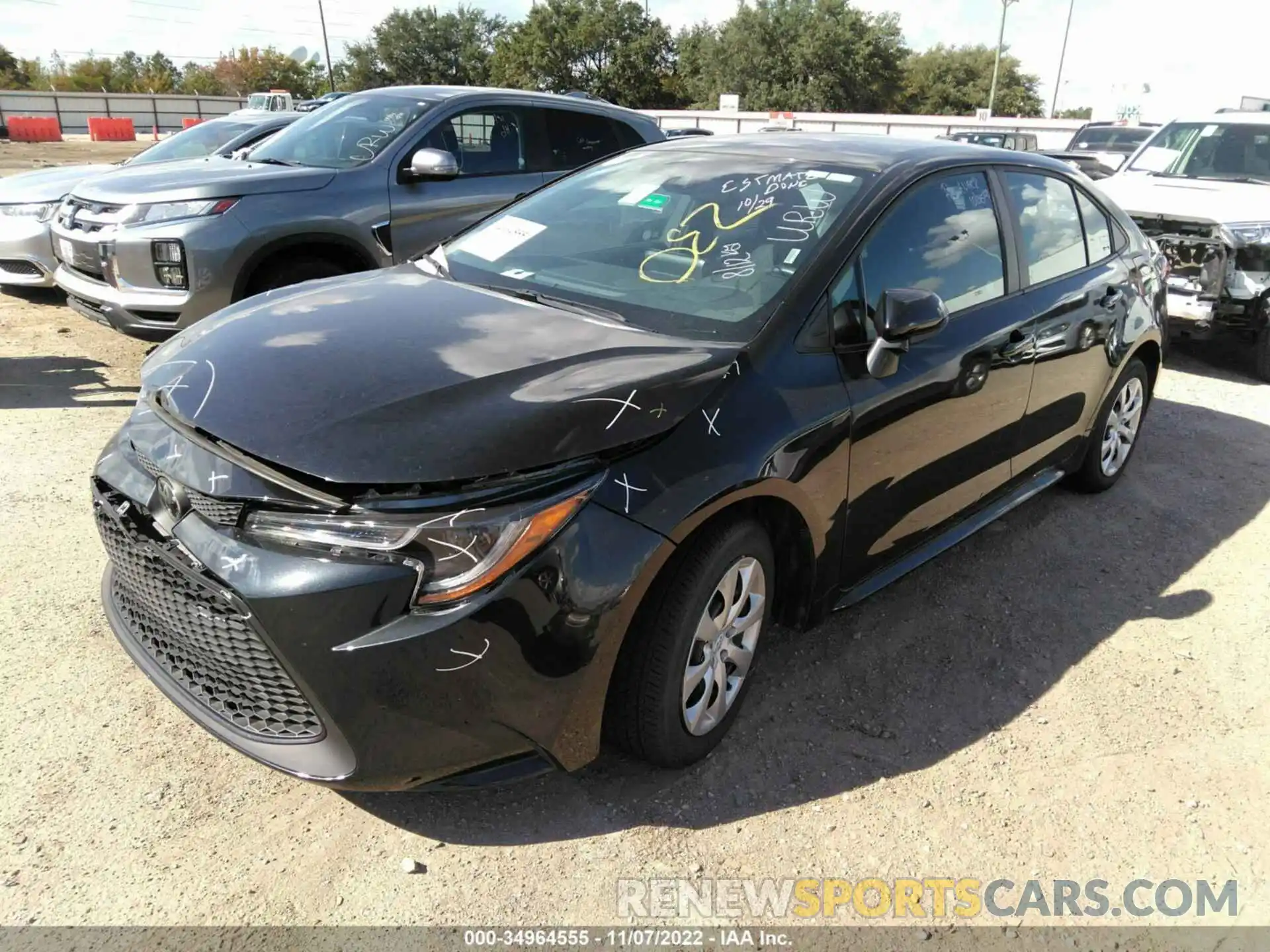 2 Photograph of a damaged car 5YFEPMAE5NP305316 TOYOTA COROLLA 2022