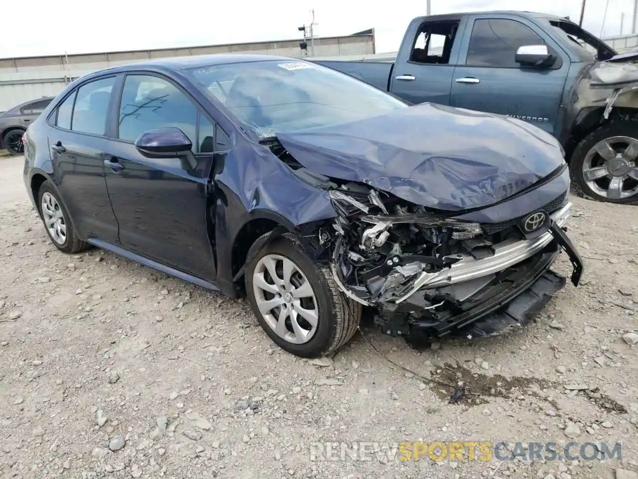 1 Photograph of a damaged car 5YFEPMAE5NP316249 TOYOTA COROLLA 2022