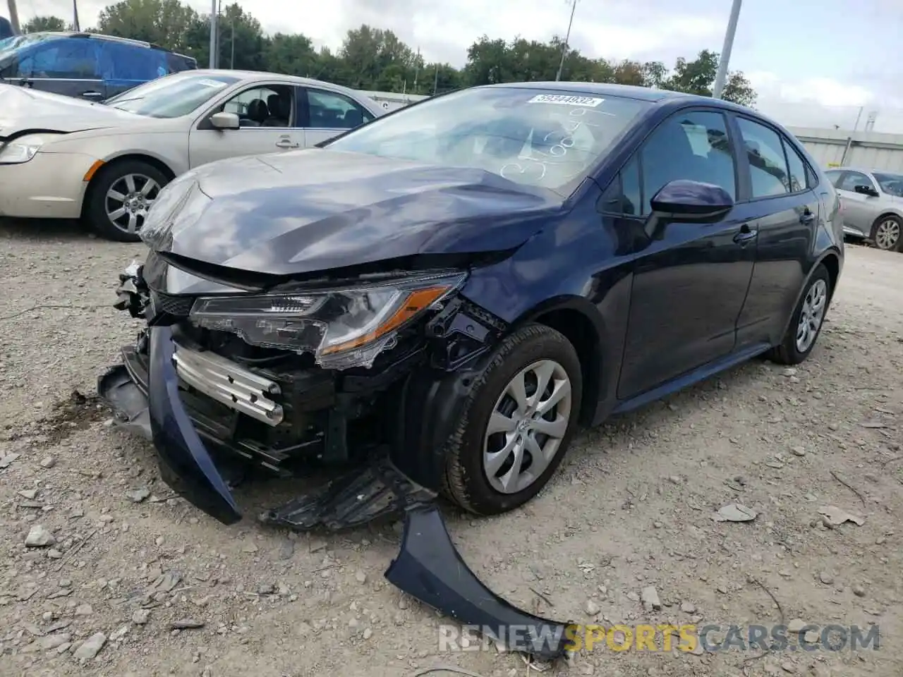 2 Photograph of a damaged car 5YFEPMAE5NP316249 TOYOTA COROLLA 2022