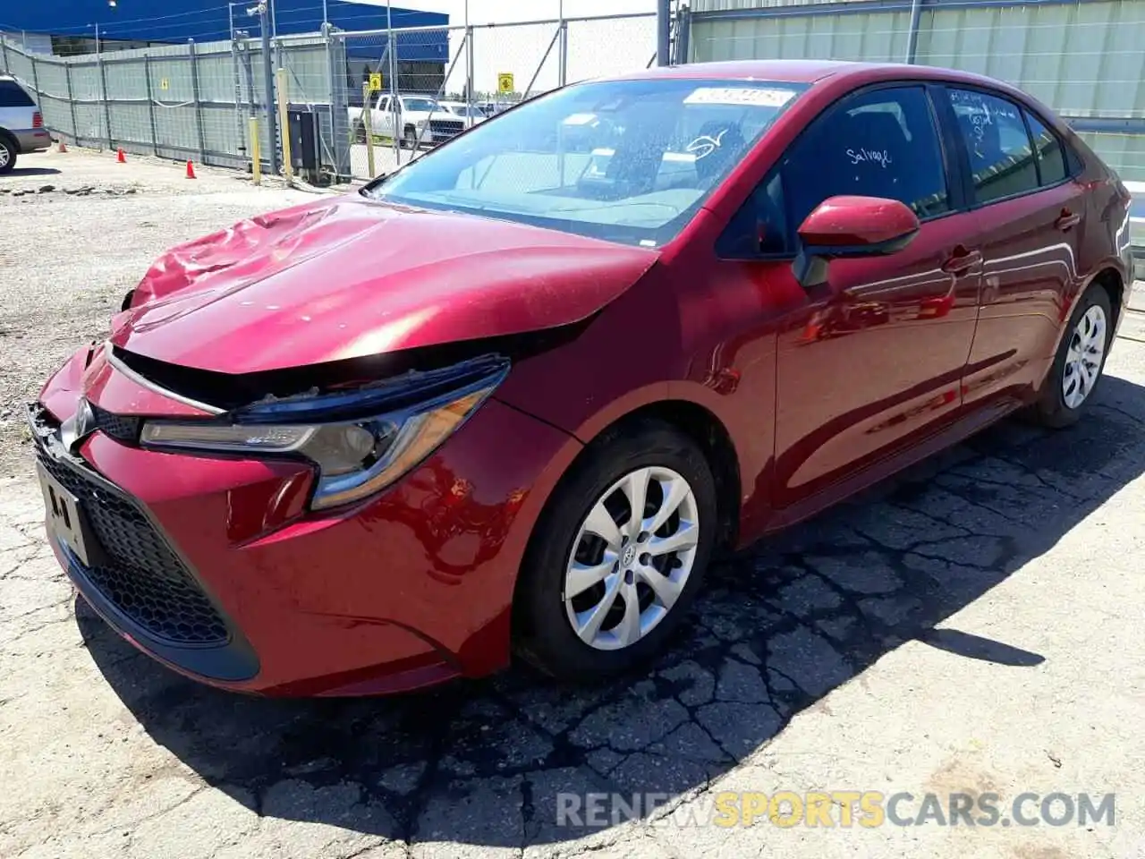 2 Photograph of a damaged car 5YFEPMAE5NP316722 TOYOTA COROLLA 2022