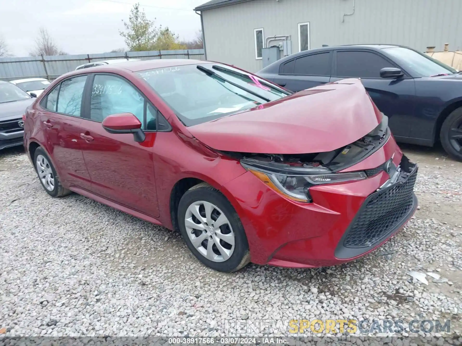 1 Photograph of a damaged car 5YFEPMAE5NP316977 TOYOTA COROLLA 2022