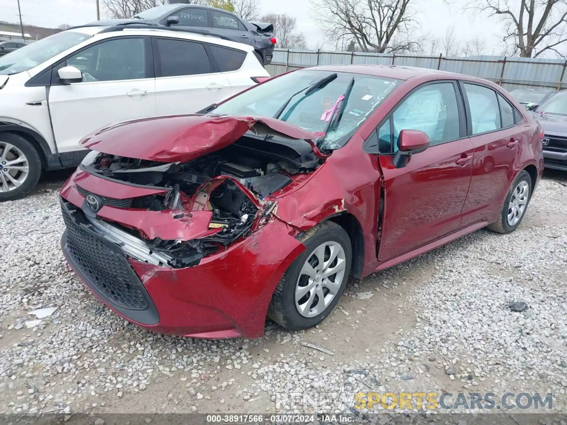 2 Photograph of a damaged car 5YFEPMAE5NP316977 TOYOTA COROLLA 2022