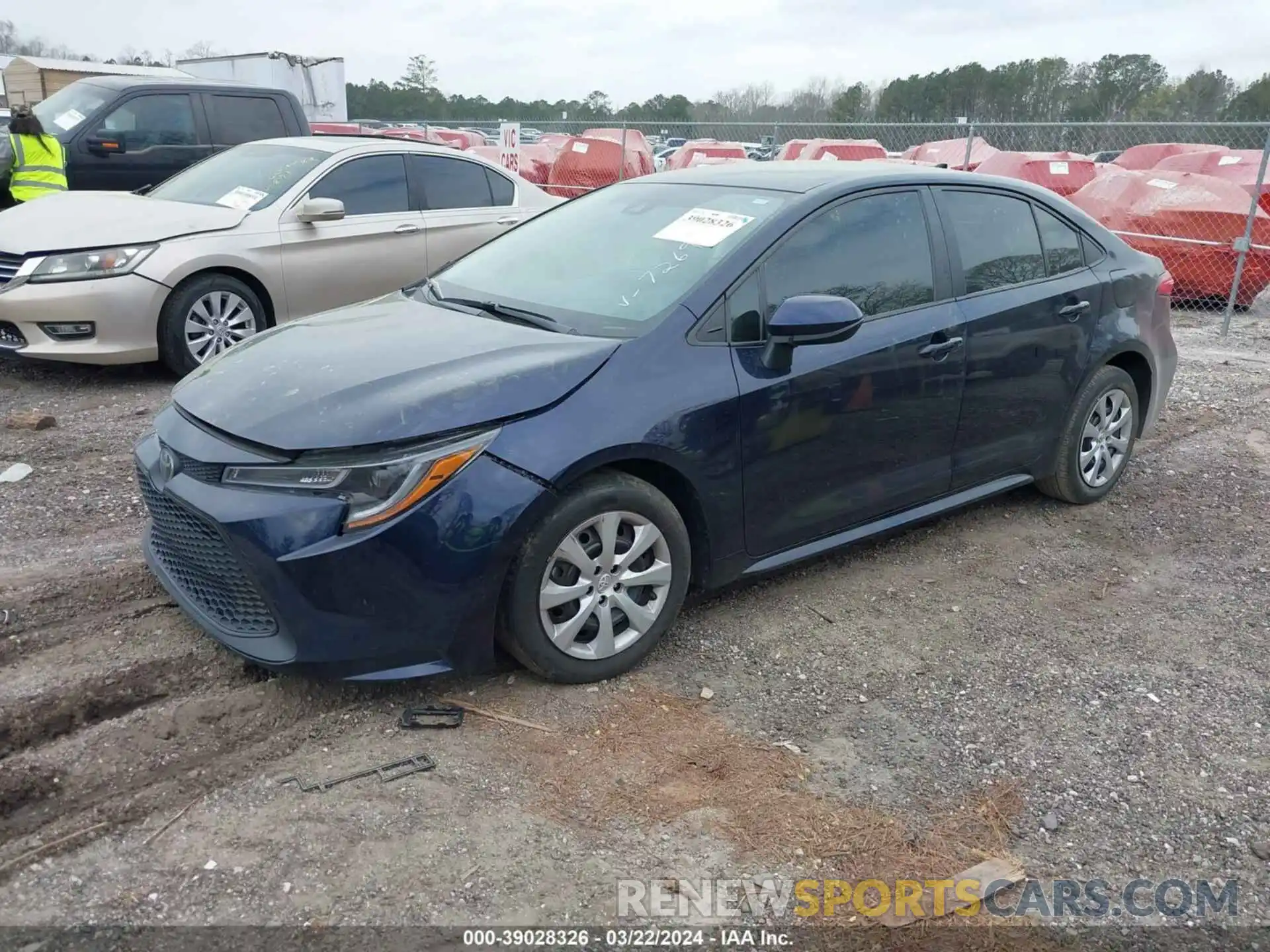 2 Photograph of a damaged car 5YFEPMAE5NP317269 TOYOTA COROLLA 2022