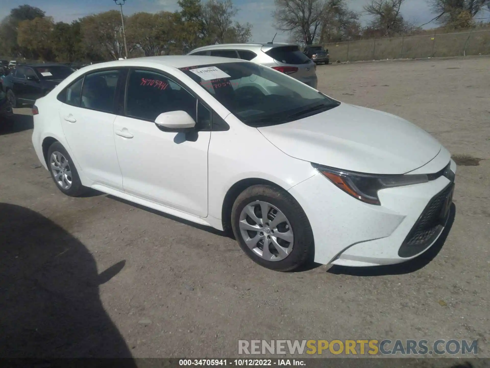 1 Photograph of a damaged car 5YFEPMAE5NP328093 TOYOTA COROLLA 2022