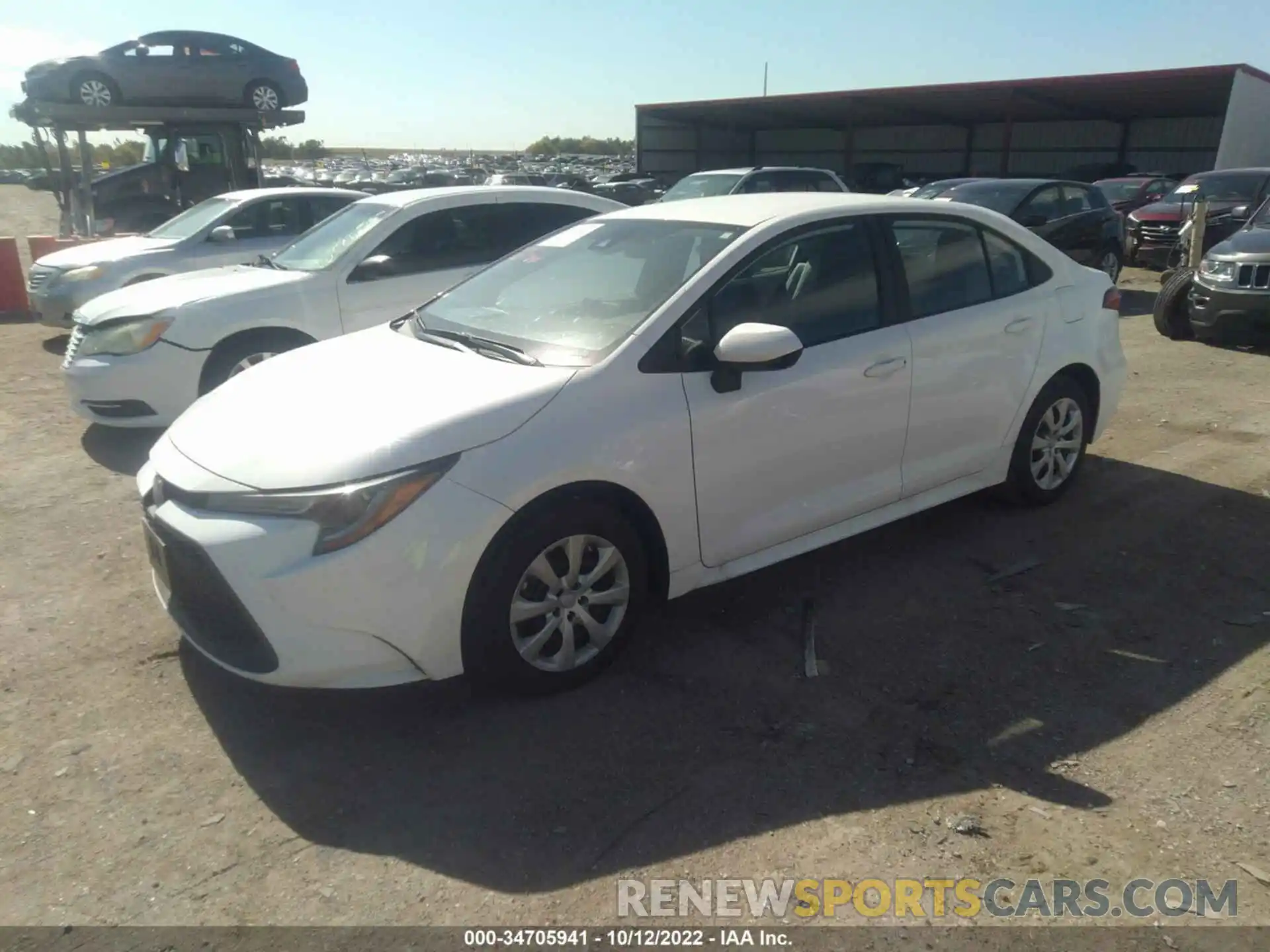 2 Photograph of a damaged car 5YFEPMAE5NP328093 TOYOTA COROLLA 2022