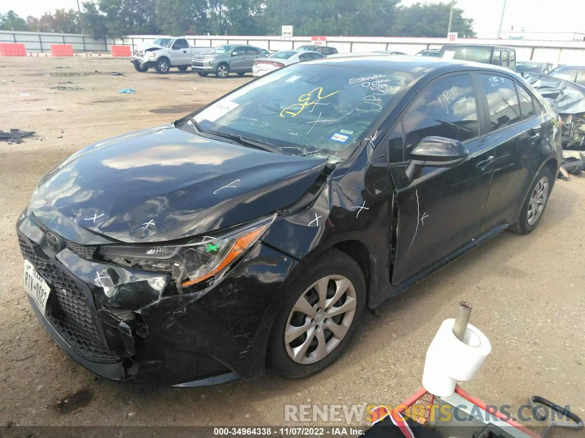 2 Photograph of a damaged car 5YFEPMAE5NP331494 TOYOTA COROLLA 2022