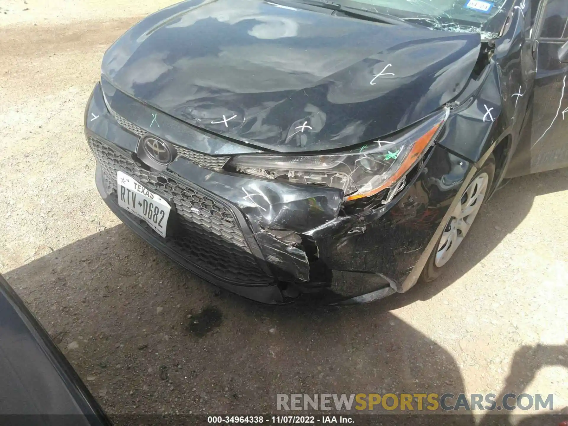 6 Photograph of a damaged car 5YFEPMAE5NP331494 TOYOTA COROLLA 2022