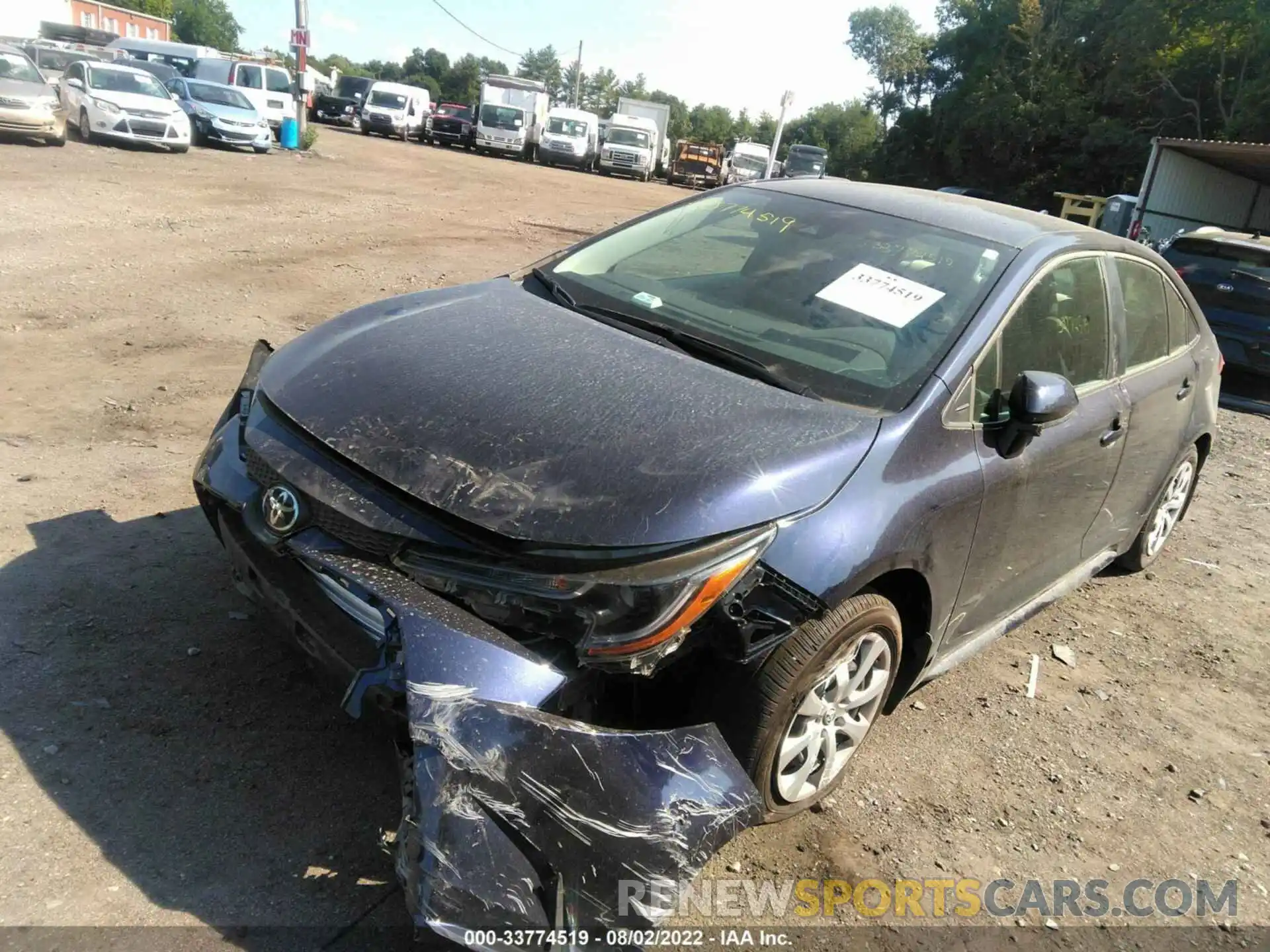 2 Photograph of a damaged car 5YFEPMAE5NP336226 TOYOTA COROLLA 2022