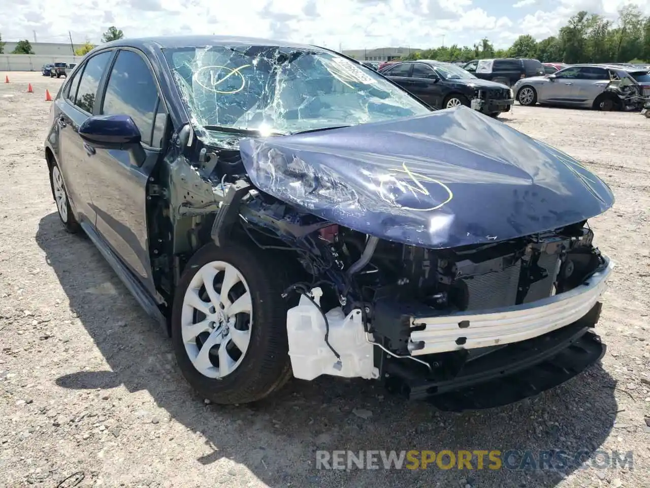 1 Photograph of a damaged car 5YFEPMAE5NP336372 TOYOTA COROLLA 2022