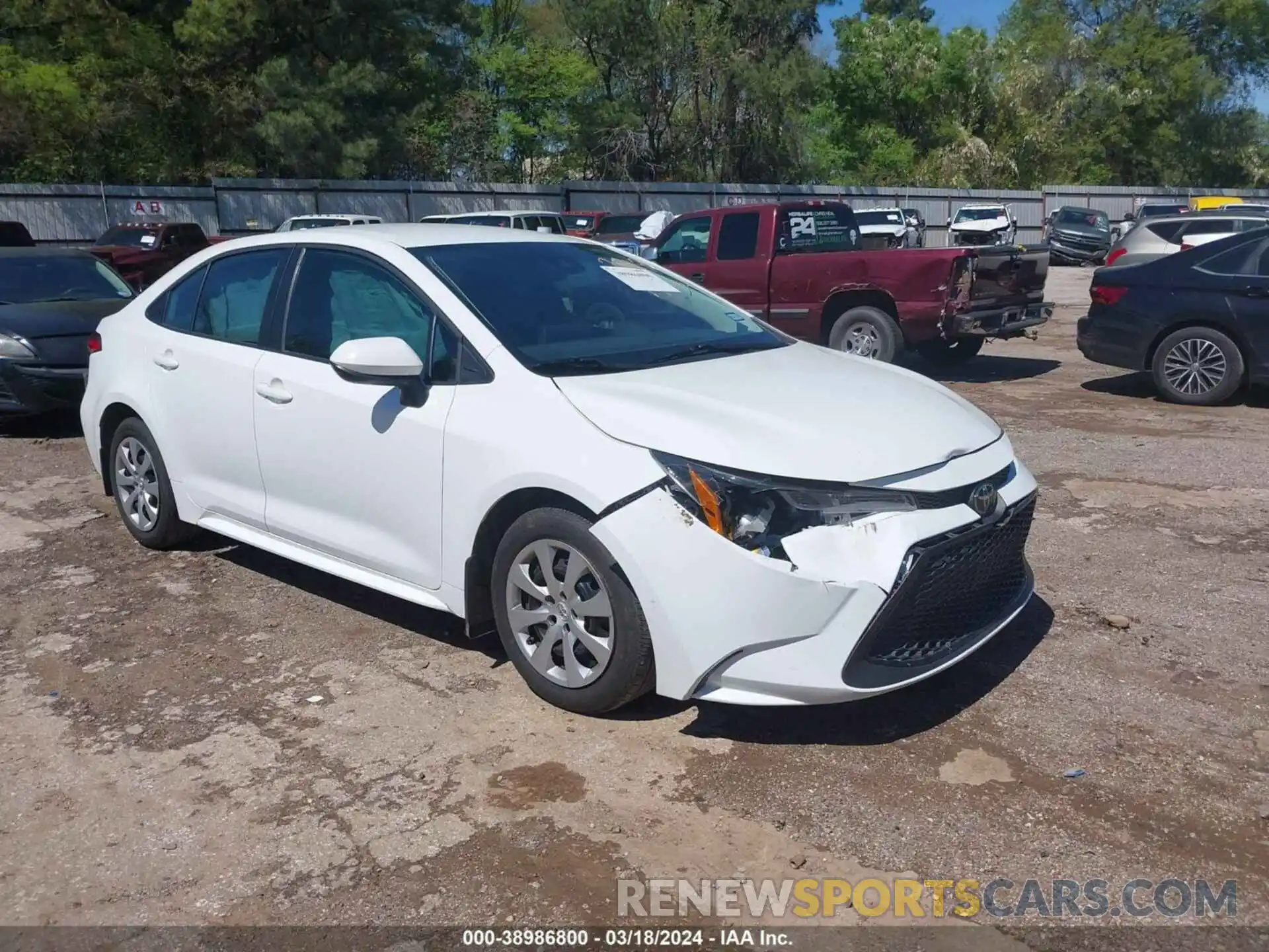 1 Photograph of a damaged car 5YFEPMAE5NP348652 TOYOTA COROLLA 2022