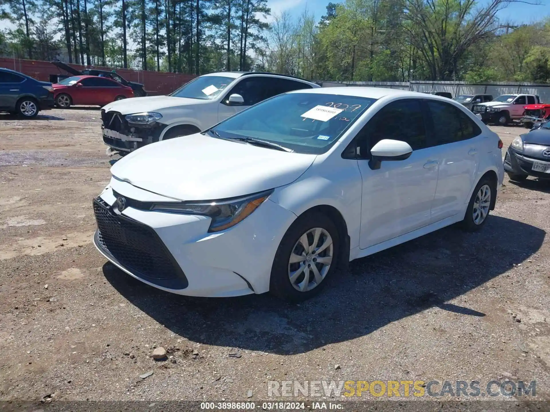 2 Photograph of a damaged car 5YFEPMAE5NP348652 TOYOTA COROLLA 2022