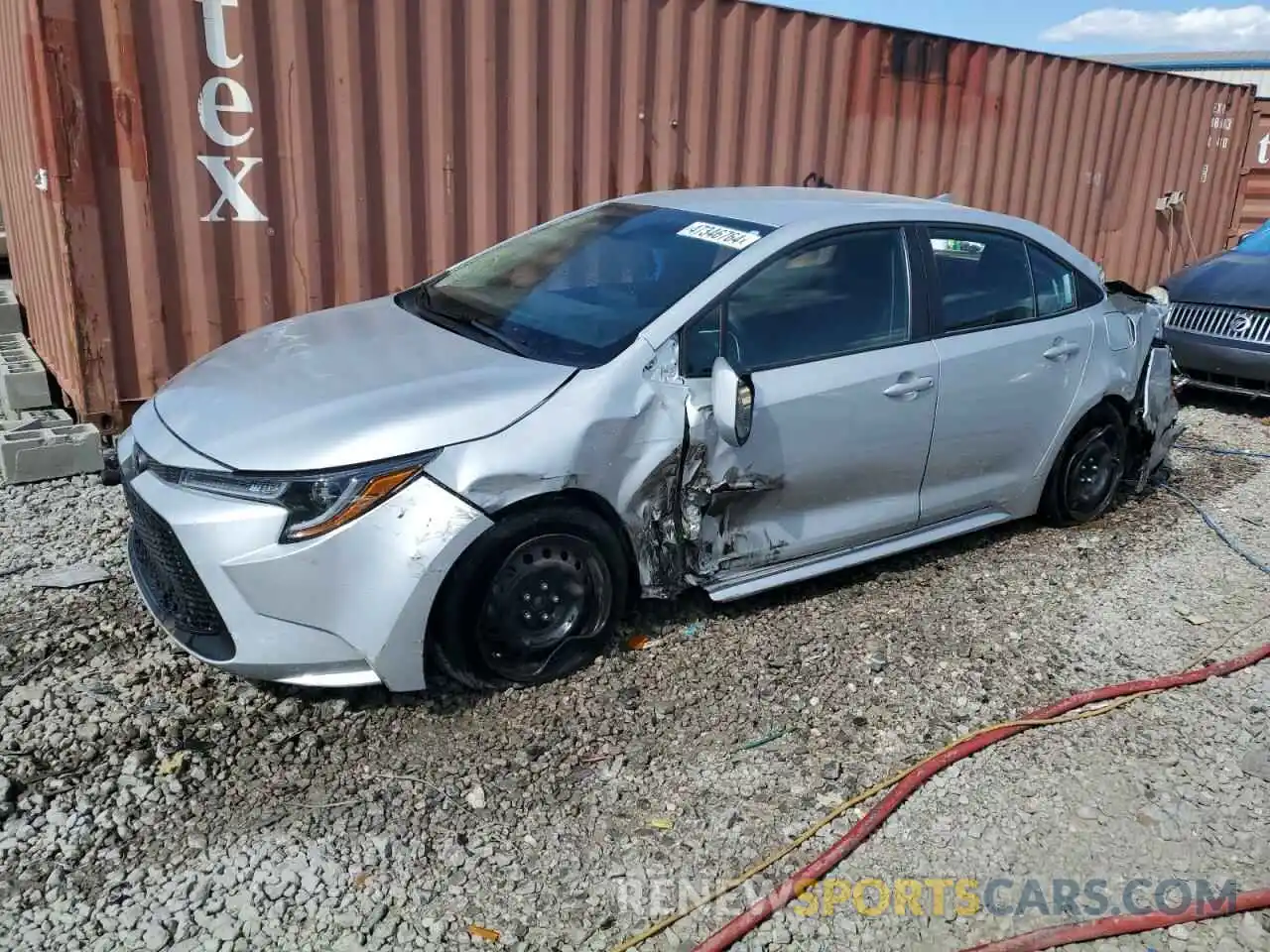 1 Photograph of a damaged car 5YFEPMAE5NP385278 TOYOTA COROLLA 2022