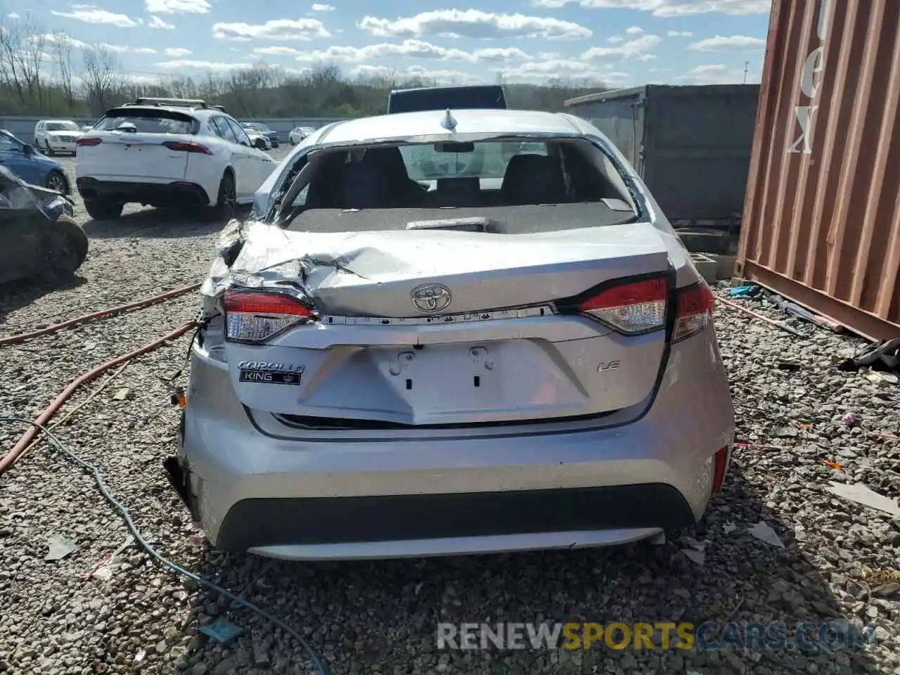 6 Photograph of a damaged car 5YFEPMAE5NP385278 TOYOTA COROLLA 2022