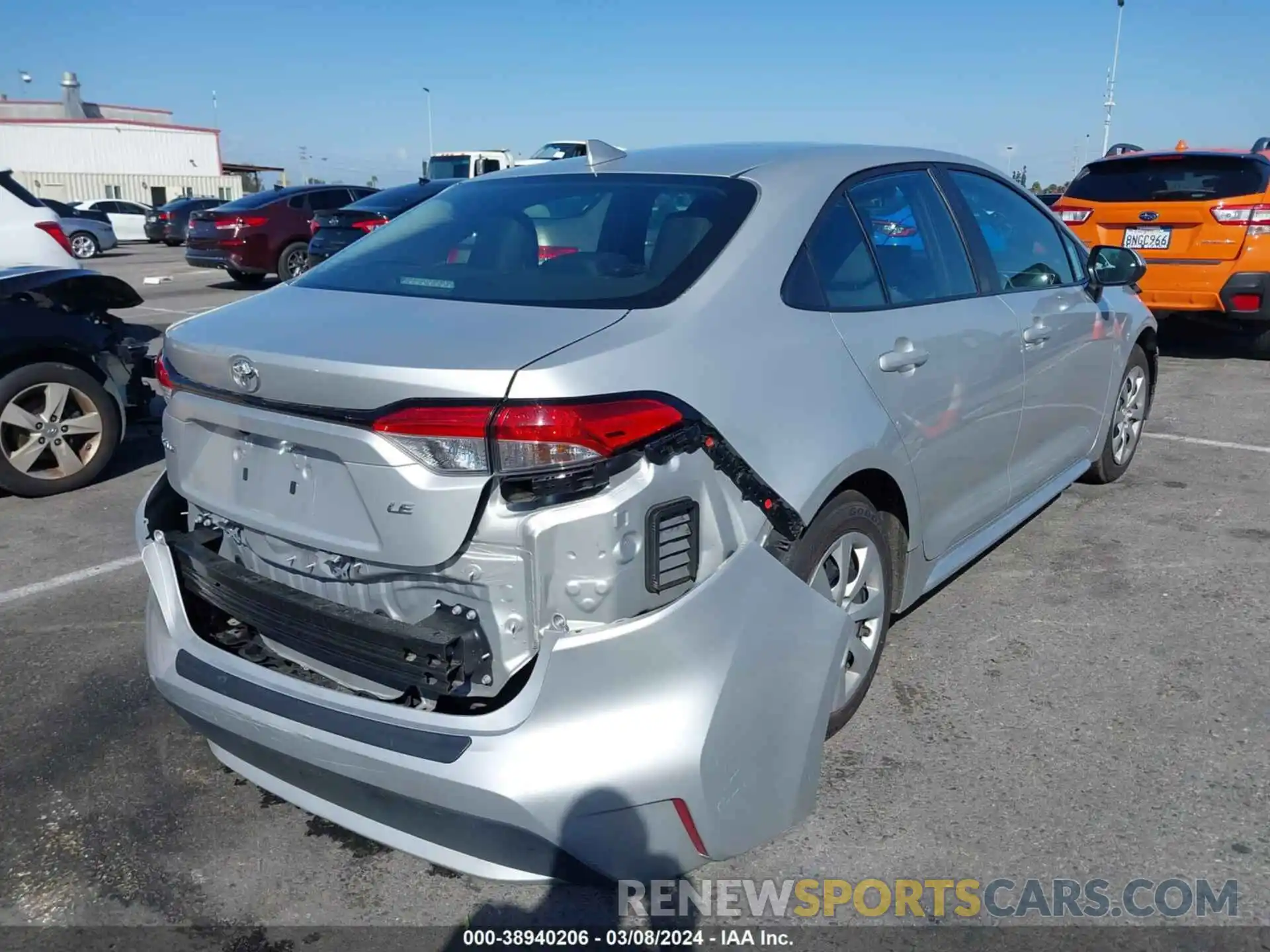 3 Photograph of a damaged car 5YFEPMAE5NP387967 TOYOTA COROLLA 2022