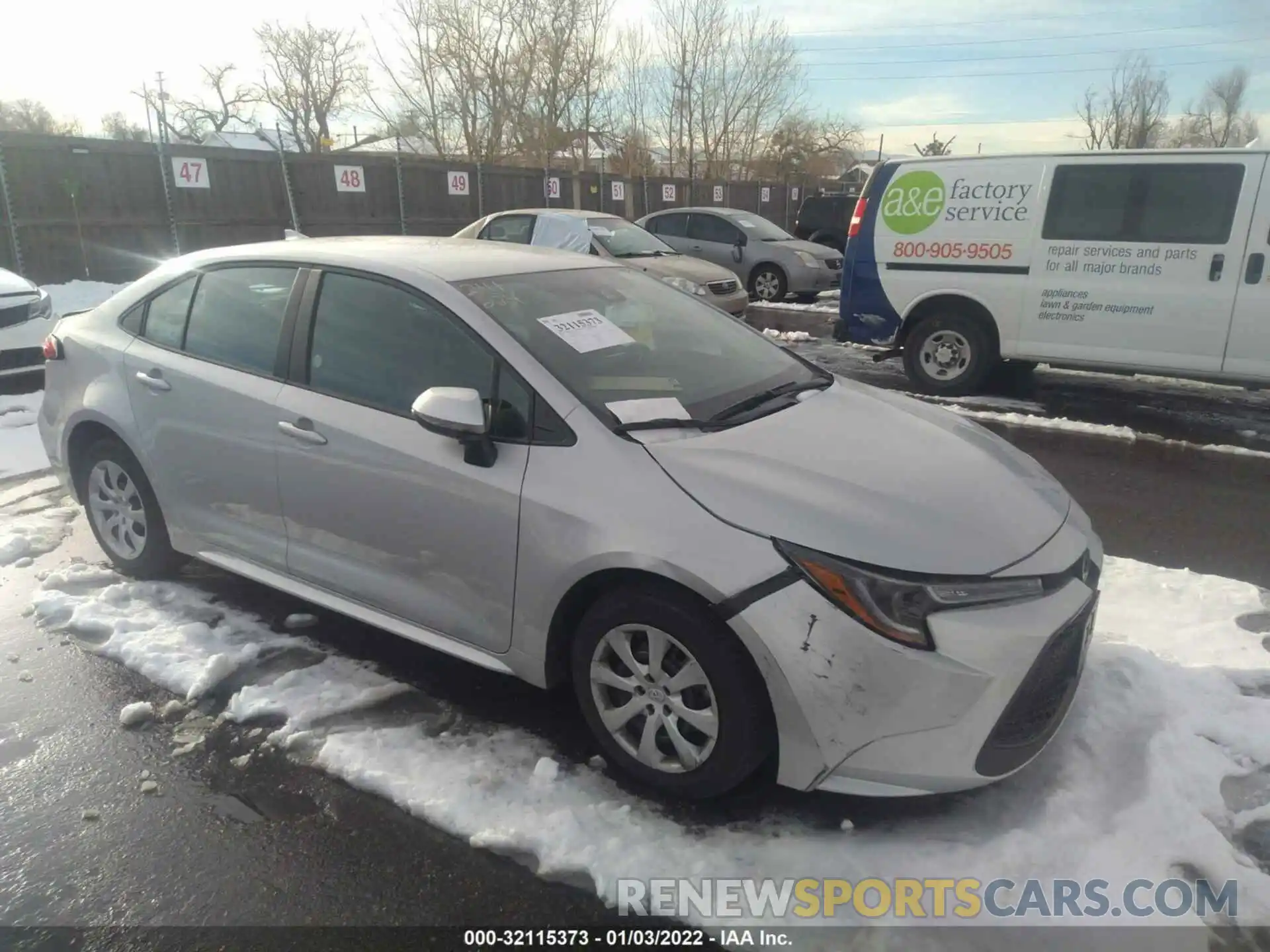 1 Photograph of a damaged car 5YFEPMAE6NP274514 TOYOTA COROLLA 2022