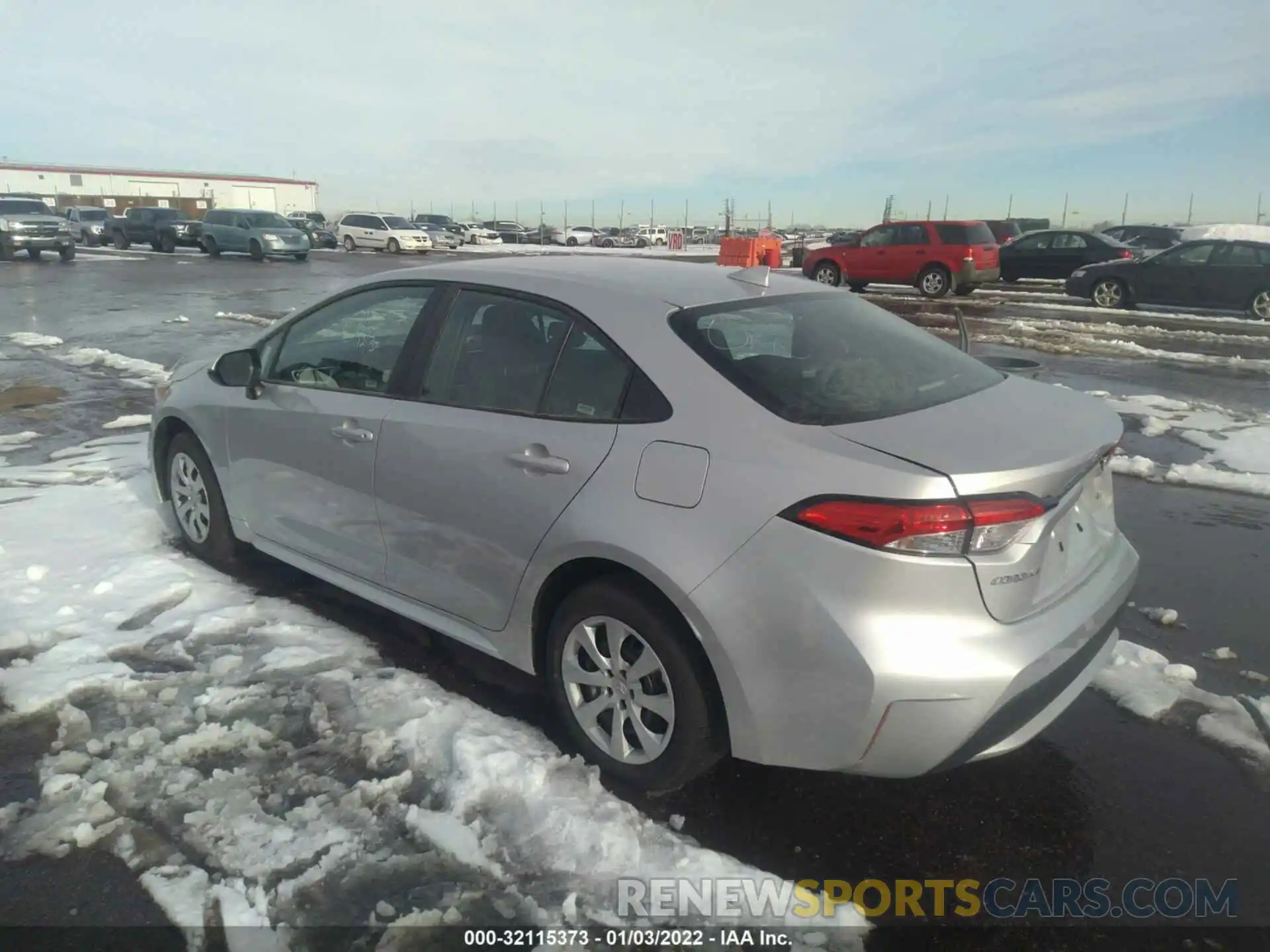 3 Photograph of a damaged car 5YFEPMAE6NP274514 TOYOTA COROLLA 2022