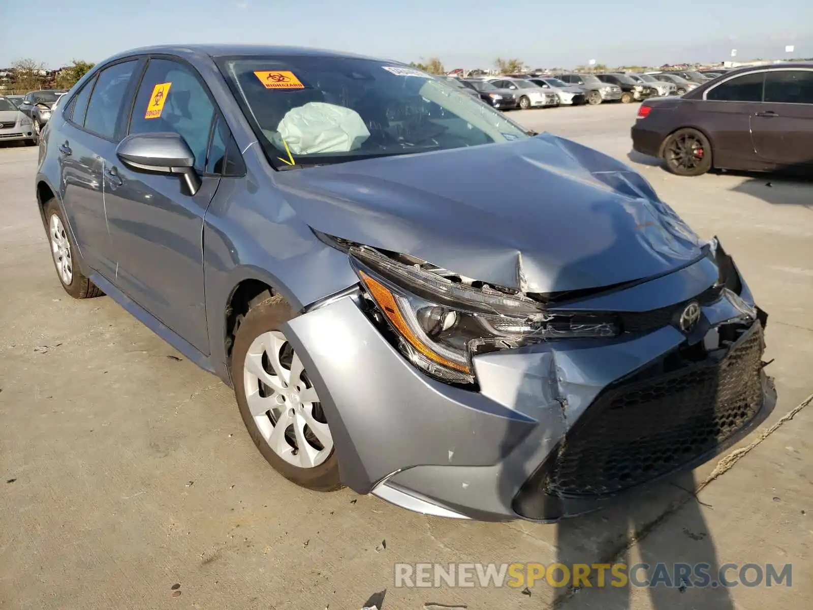 1 Photograph of a damaged car 5YFEPMAE6NP280040 TOYOTA COROLLA 2022