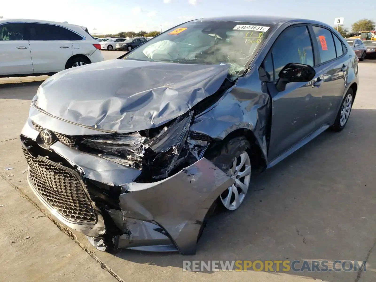 2 Photograph of a damaged car 5YFEPMAE6NP280040 TOYOTA COROLLA 2022